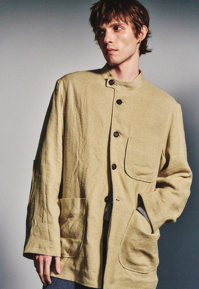 Art if acts - Silk French Forestiere Jacket (Beige) product image 6 | TRAB K-Fashion Australia