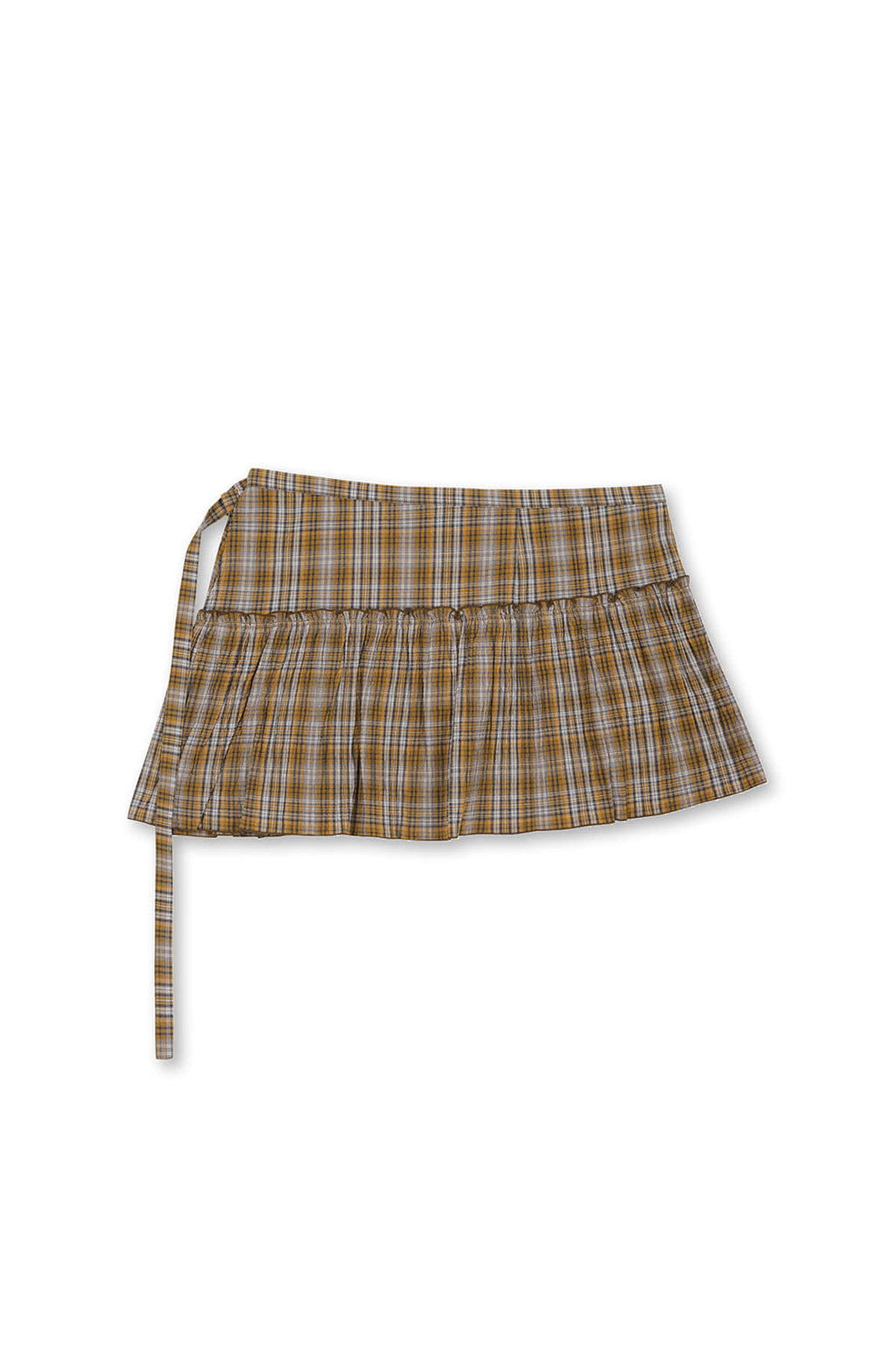 Matin Kim - Check Layered Skirt (Orange) product image 5 | TRAB K-Fashion Australia