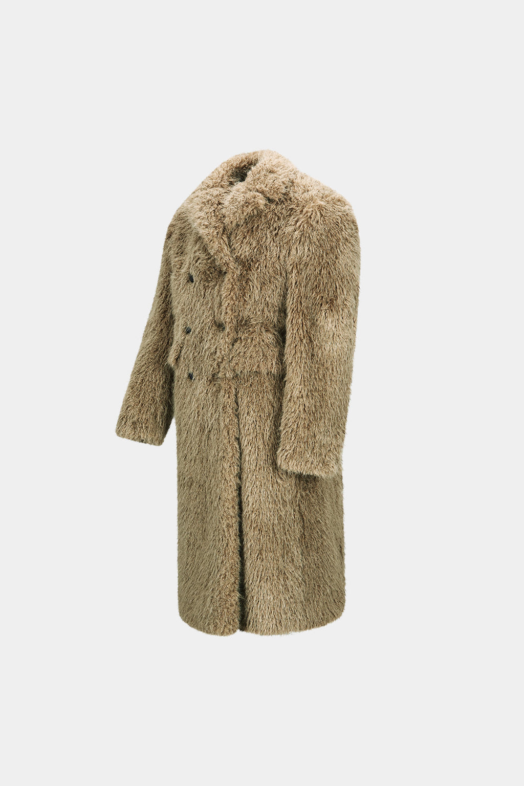 Andersson Bell - Fields Fur Buttons Coat (Khaki) product image 15 | TRAB K-Fashion Australia