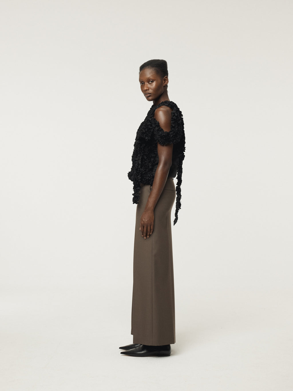 Recto - Sintra Slit Skirt Pants (Dark Khaki) product image 3 | TRAB K-Fashion Australia