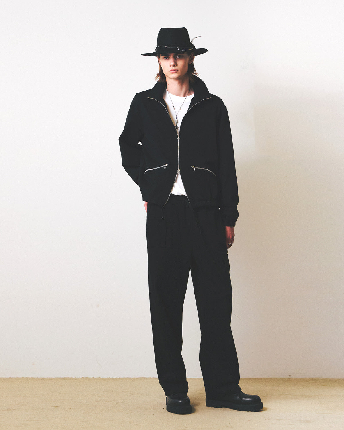 Eastlogue - Mk3 Jersey Zip Up Blouson (Black) product image 4 | TRAB K-Fashion Australia