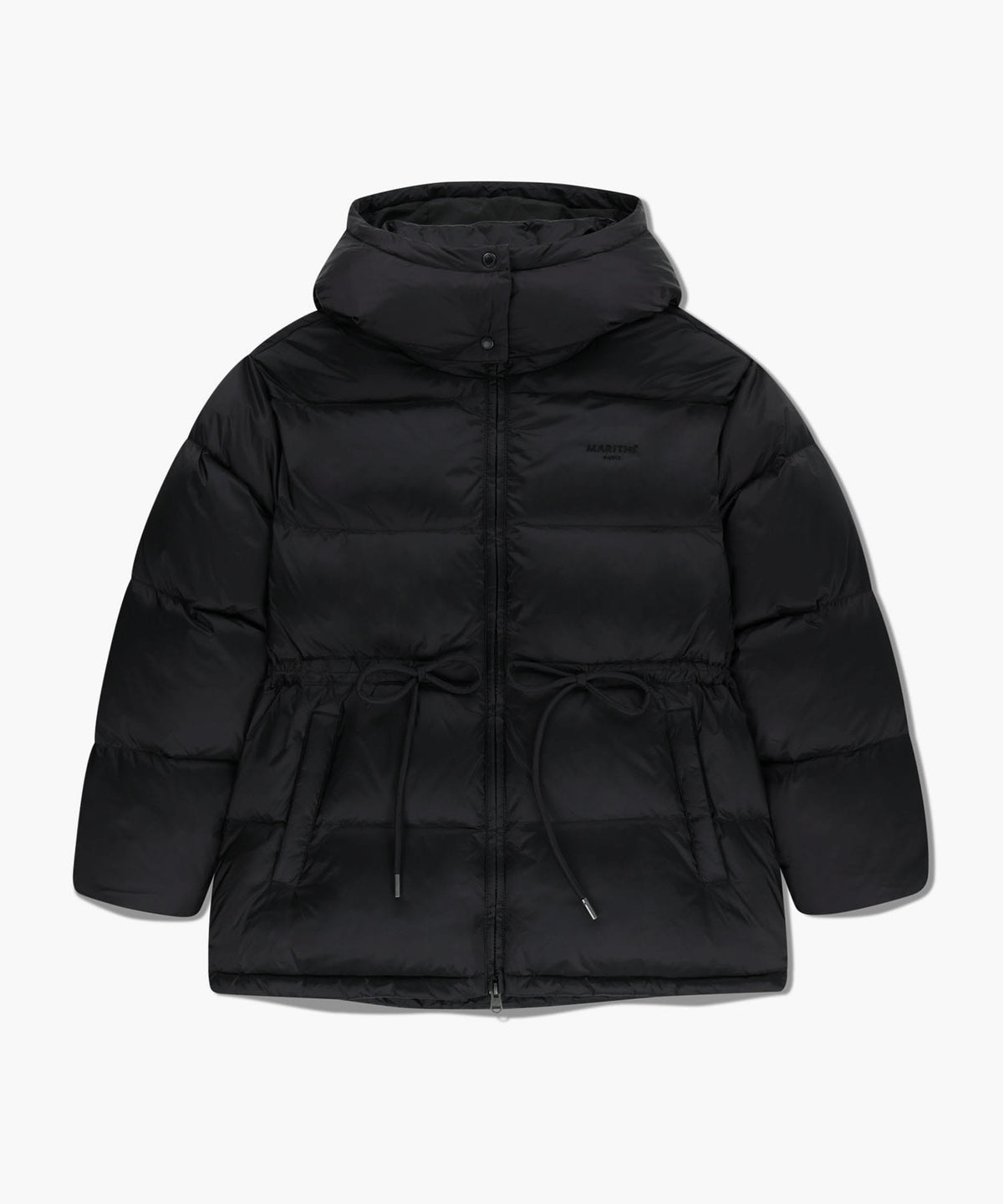 Marithe & Francois Girbaud - Waist String Mid Down Jacket (Black) product image 6 | TRAB K-Fashion Australia