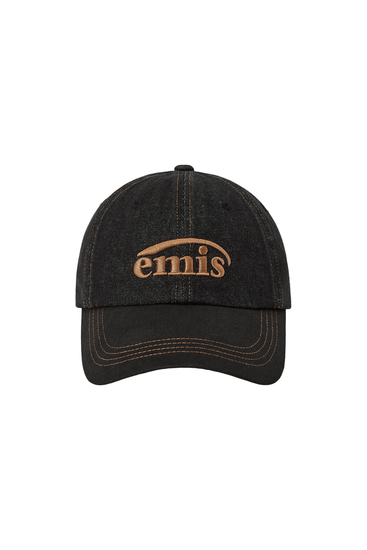 Emis - Washed Denim Ball Cap (Gray/Black) product image 1 | TRAB K-Fashion Australia