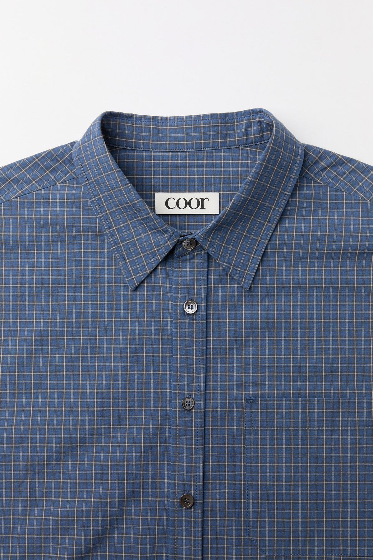 Coor - Windowpane Check Shirt (Blue) product image 5 | TRAB K-Fashion Australia