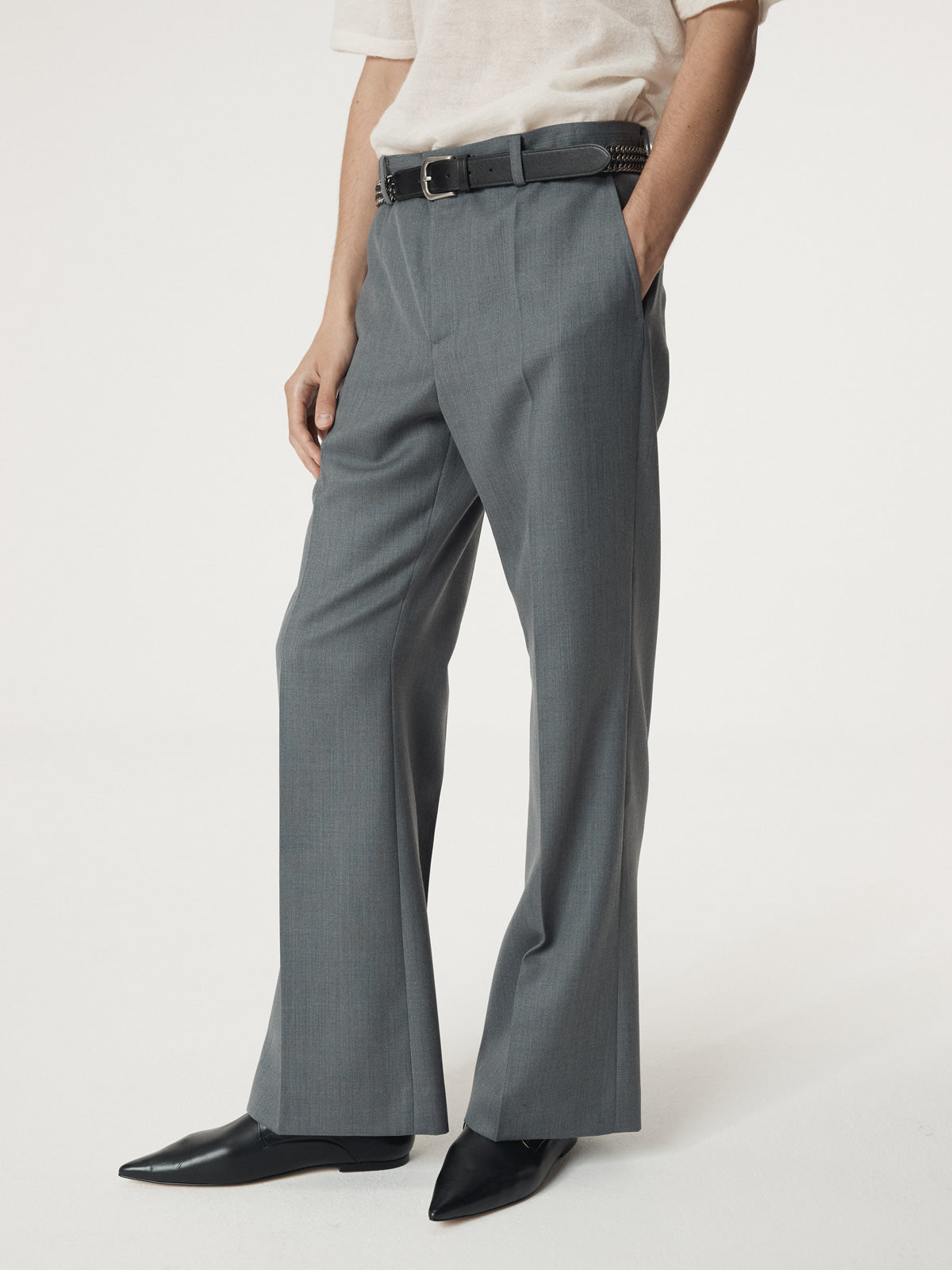 Recto - Rc Signature Flare Pants (Dark Grey) product image 5 | TRAB K-Fashion Australia
