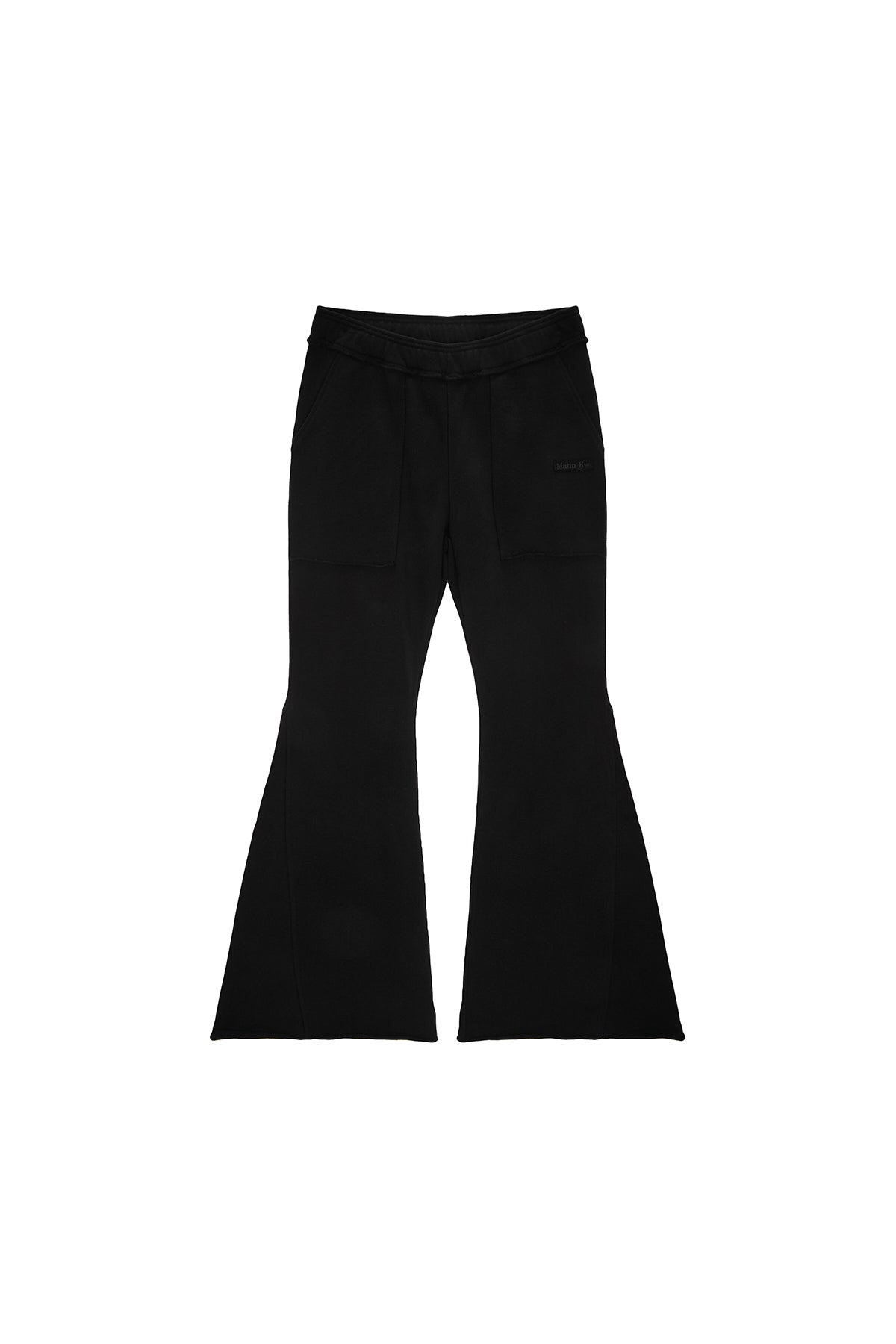 Matin Kim - Cut Out Detail Sweatpants (Black) product image 1 | TRAB K-Fashion Australia