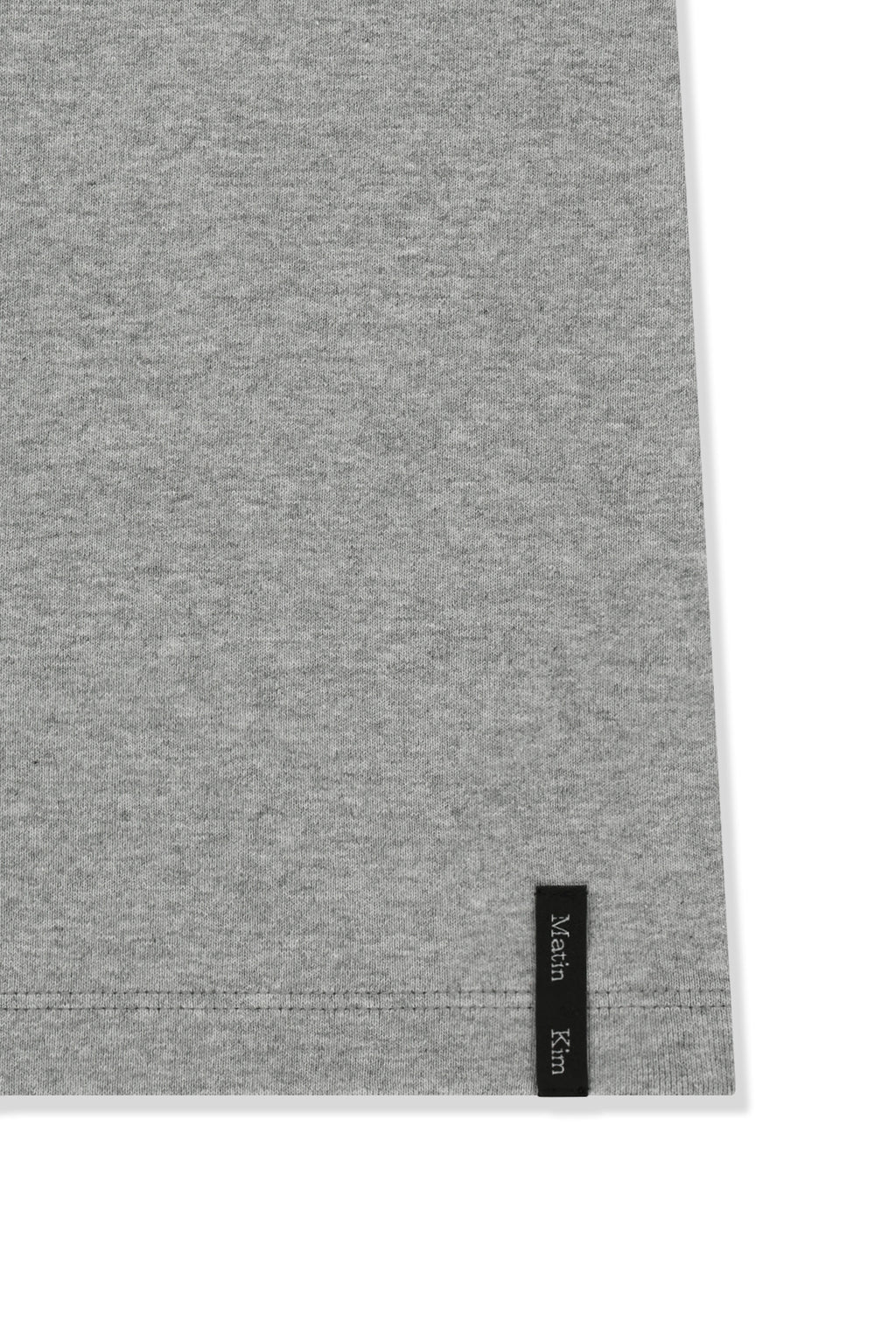Matin Kim - Label Detail Slim Fit Top (Grey) product image 4 | TRAB K-Fashion Australia