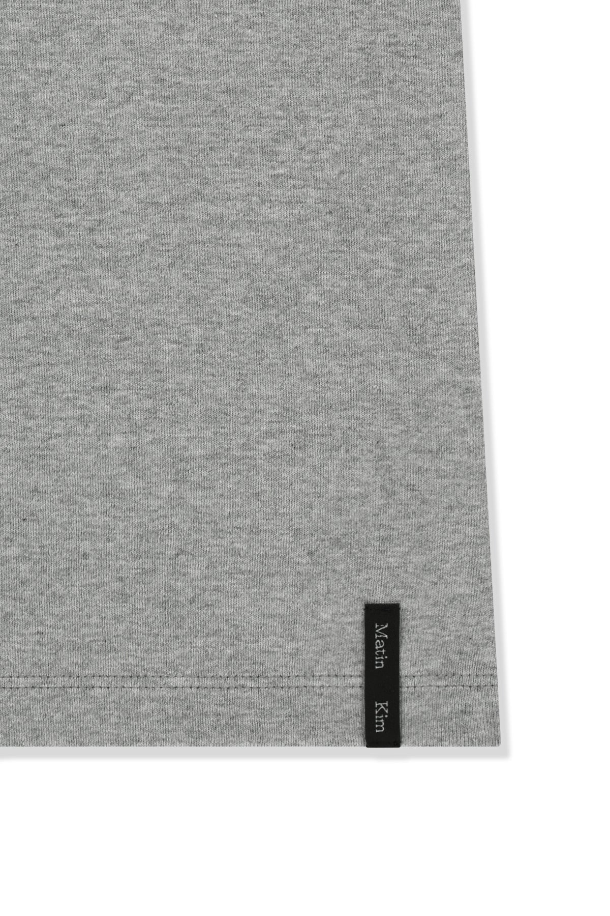 Matin Kim - Label Detail Slim Fit Top (Grey) product image 4 | TRAB K-Fashion Australia