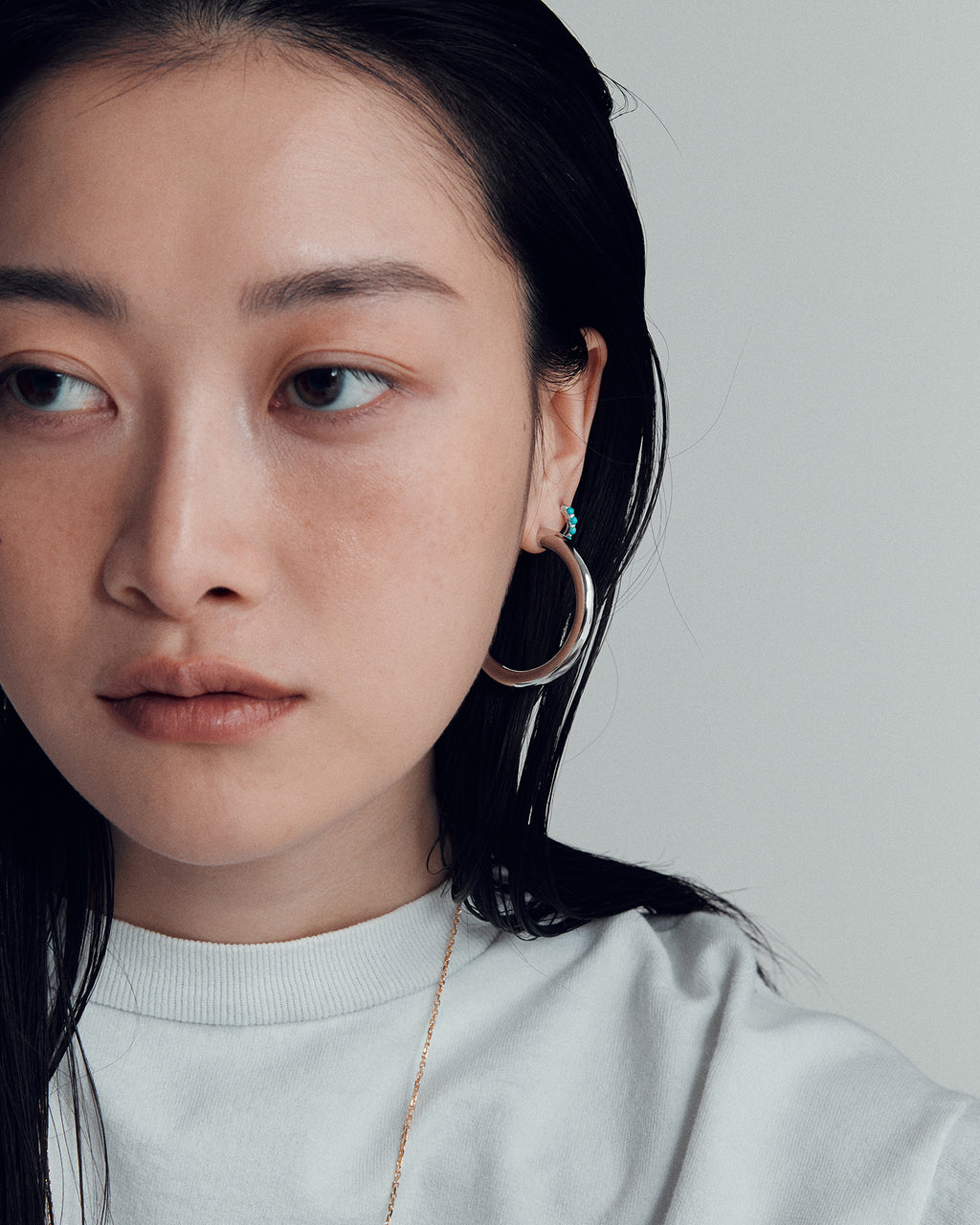 Numbering - Pipe Hoop Earrings #7013 product image 5 | TRAB K-Fashion Australia