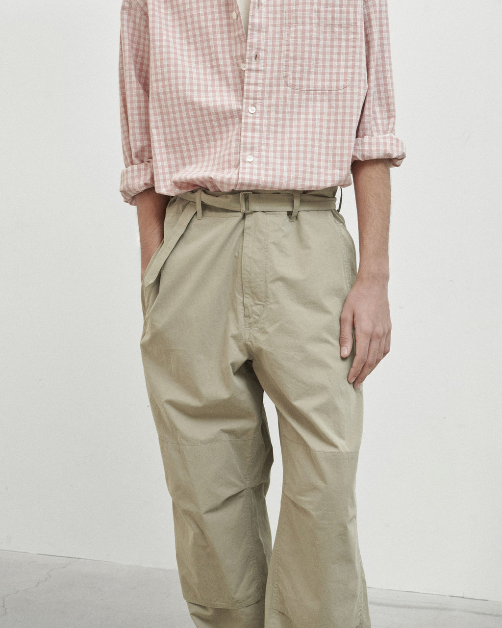 Brownyard - Belted Pants (Dark Beige) product image 3 | TRAB K-Fashion Australia