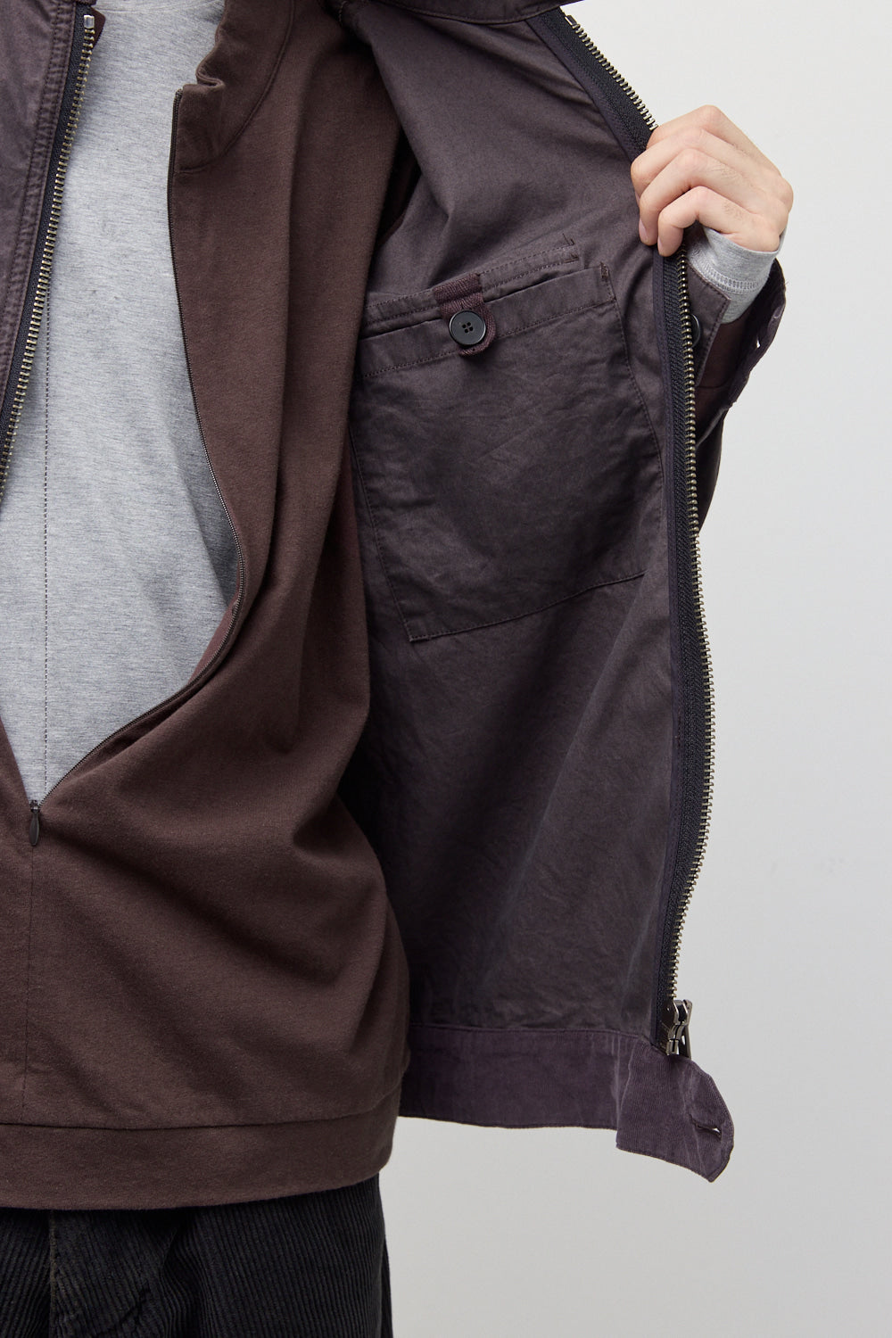 Hatchingroom - Police Jacket (Purple Charcoal) product image 10 | TRAB K-Fashion Australia