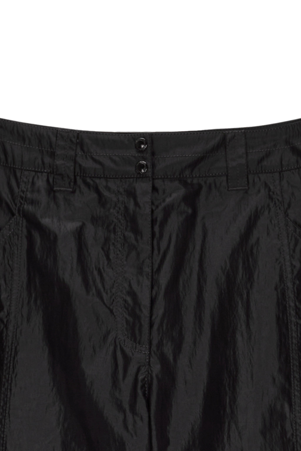 Matin Kim - Loose Pocket Nylon Pants (Black) product image 3 | TRAB K-Fashion Australia