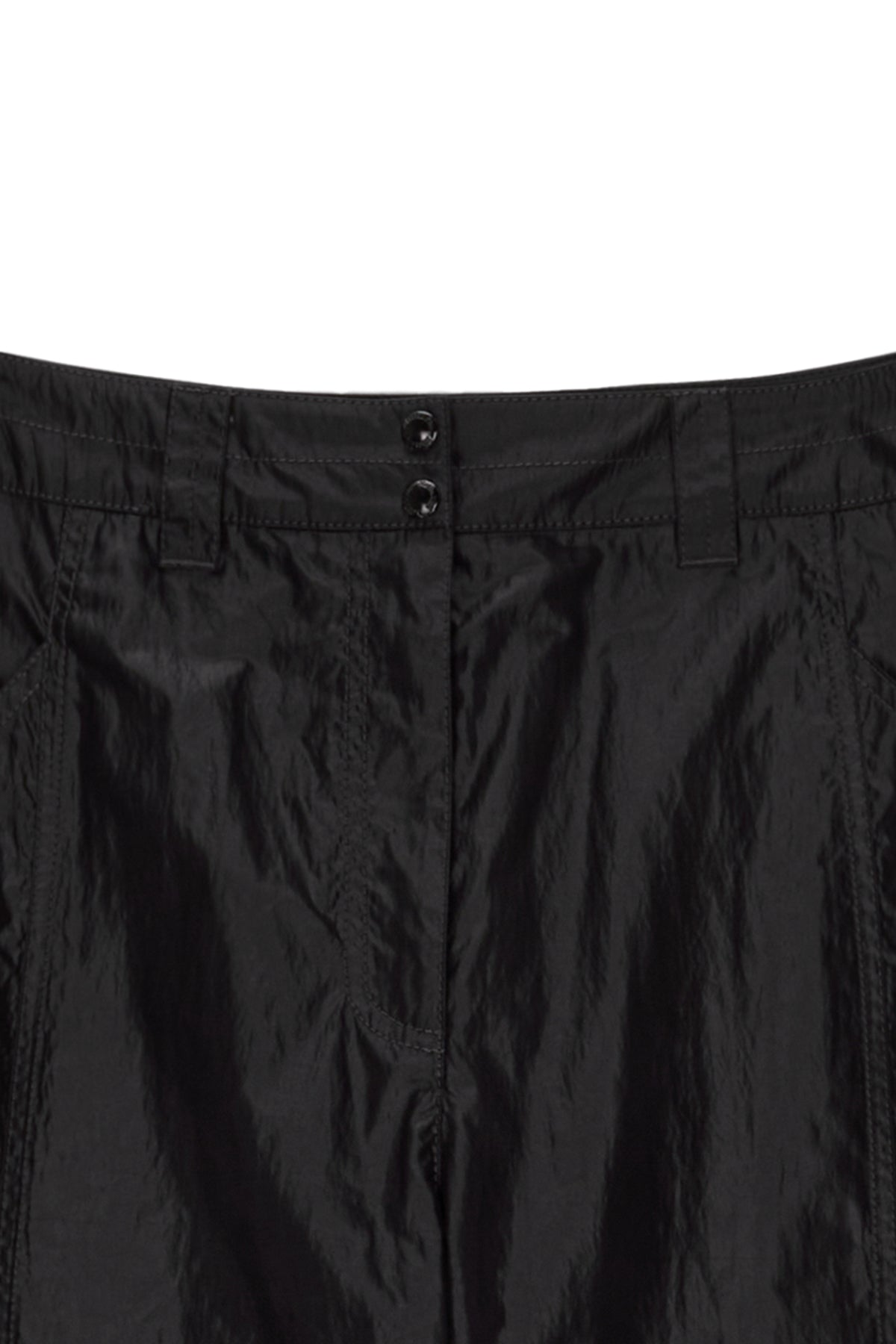 Matin Kim - Loose Pocket Nylon Pants (Black) product image 3 | TRAB K-Fashion Australia