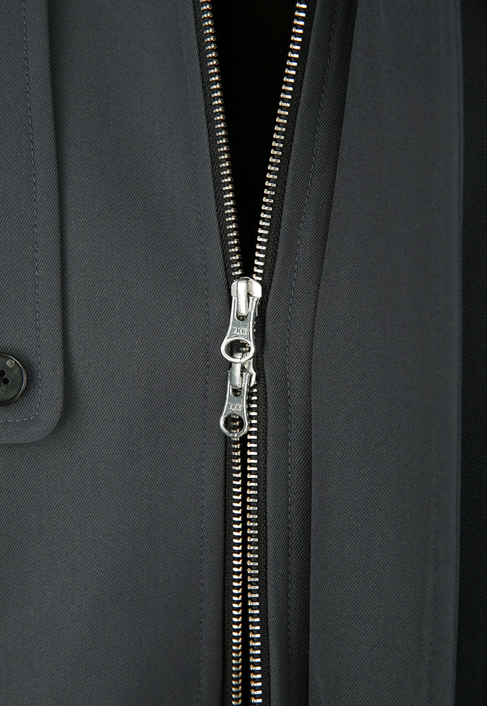 Tonywack - Hard Twist Wool Twill Gun Flap Blouson Jacket (Slate Grey) product image 13 | TRAB K-Fashion Australia