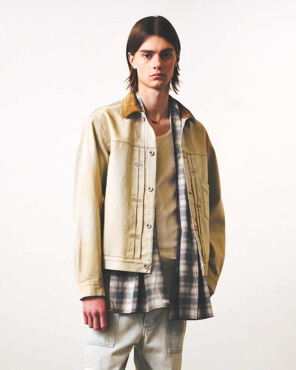Eastlogue - Country Trucker Jacket (Ecru) product image 3 | TRAB K-Fashion Australia