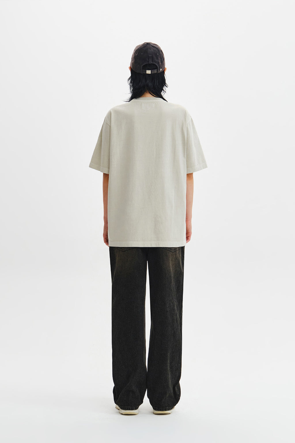 Matin Kim - Waffle Applique Logo Top (Light Beige) product image 9 | TRAB K-Fashion Australia