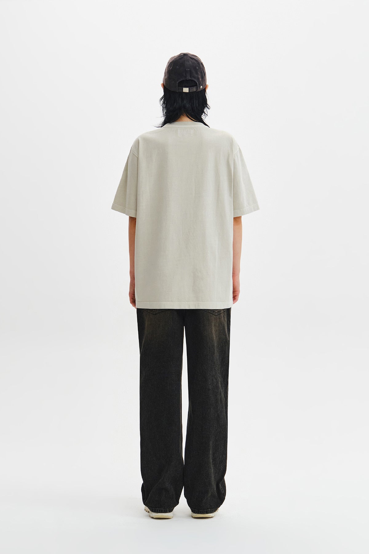 Matin Kim - Waffle Applique Logo Top (Light Beige) product image 9 | TRAB K-Fashion Australia
