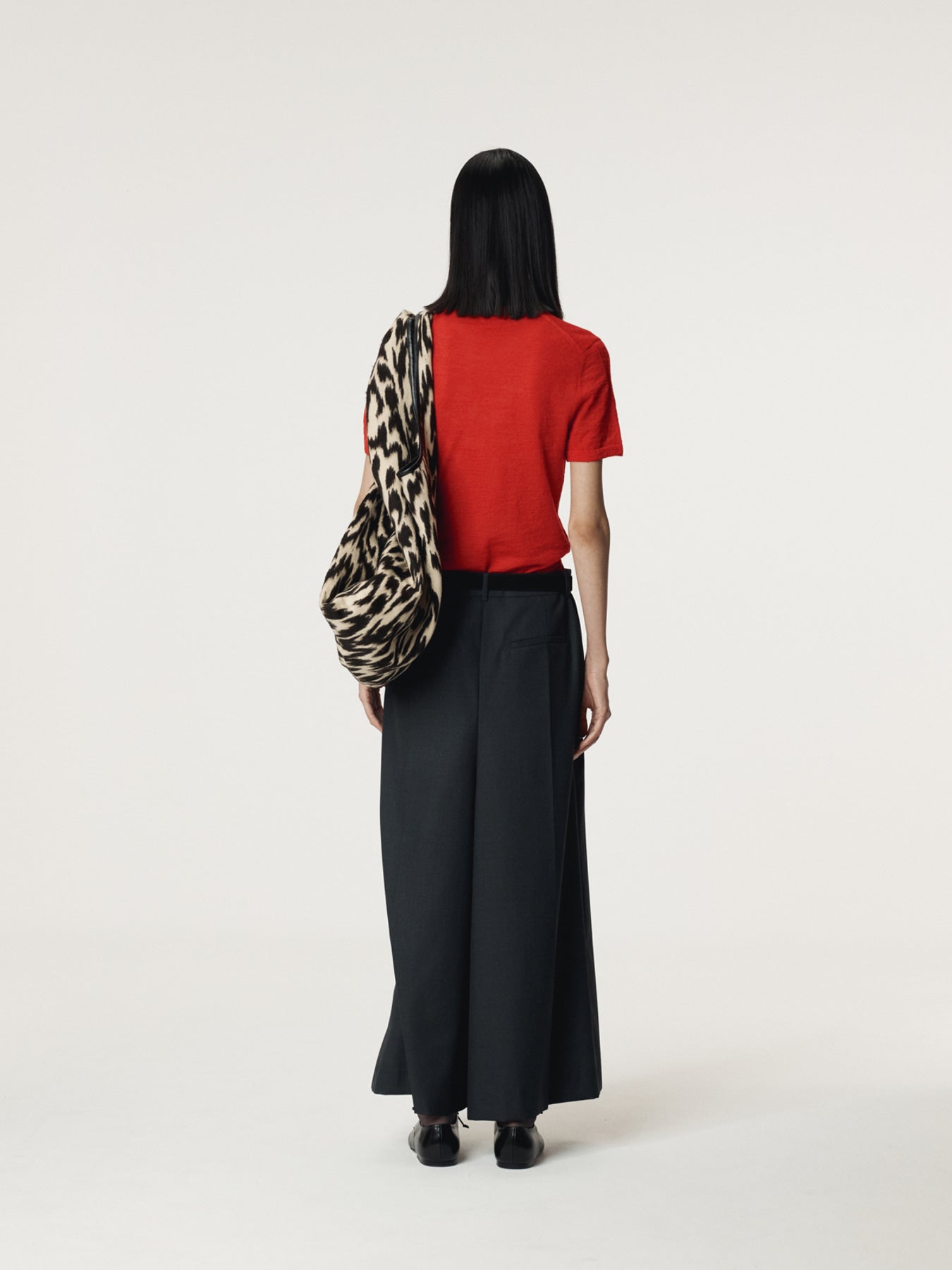 Recto - Sintra Slit Skirt Pants (Charcoal Grey) product image 4 | TRAB K-Fashion Australia