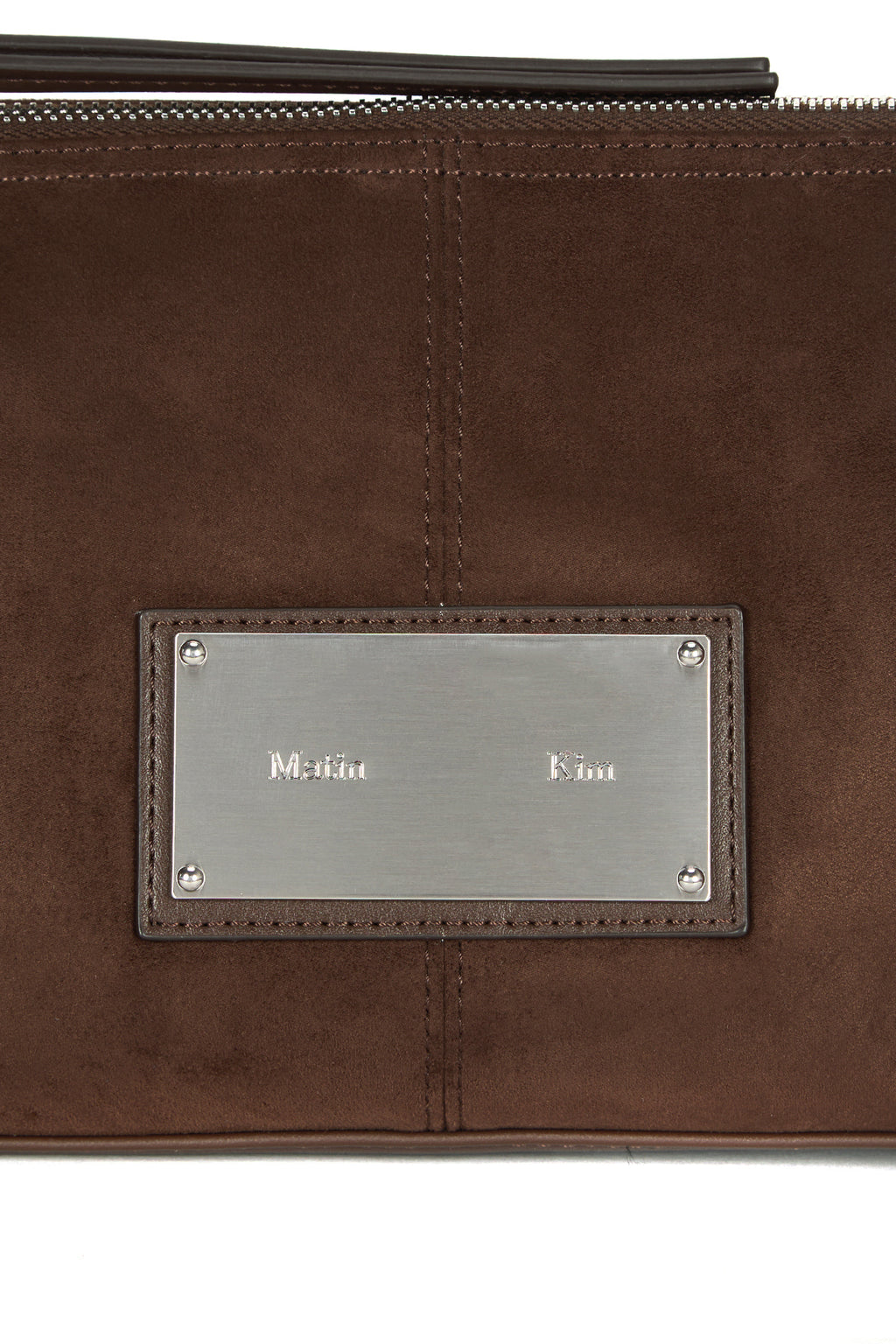 Matin Kim - Suede Buckle Strap Shoulder Bag (Brown) product image 4 | TRAB K-Fashion Australia