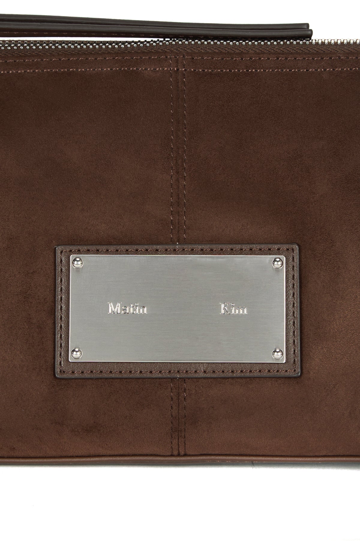 Matin Kim - Suede Buckle Strap Shoulder Bag (Brown) product image 4 | TRAB K-Fashion Australia