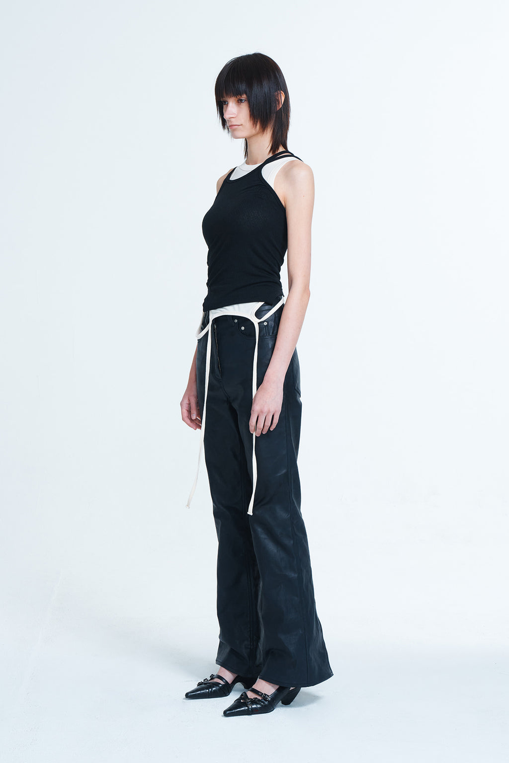 Deinet - Coated Span Trousers (Black) product image 5 | TRAB K-Fashion Australia