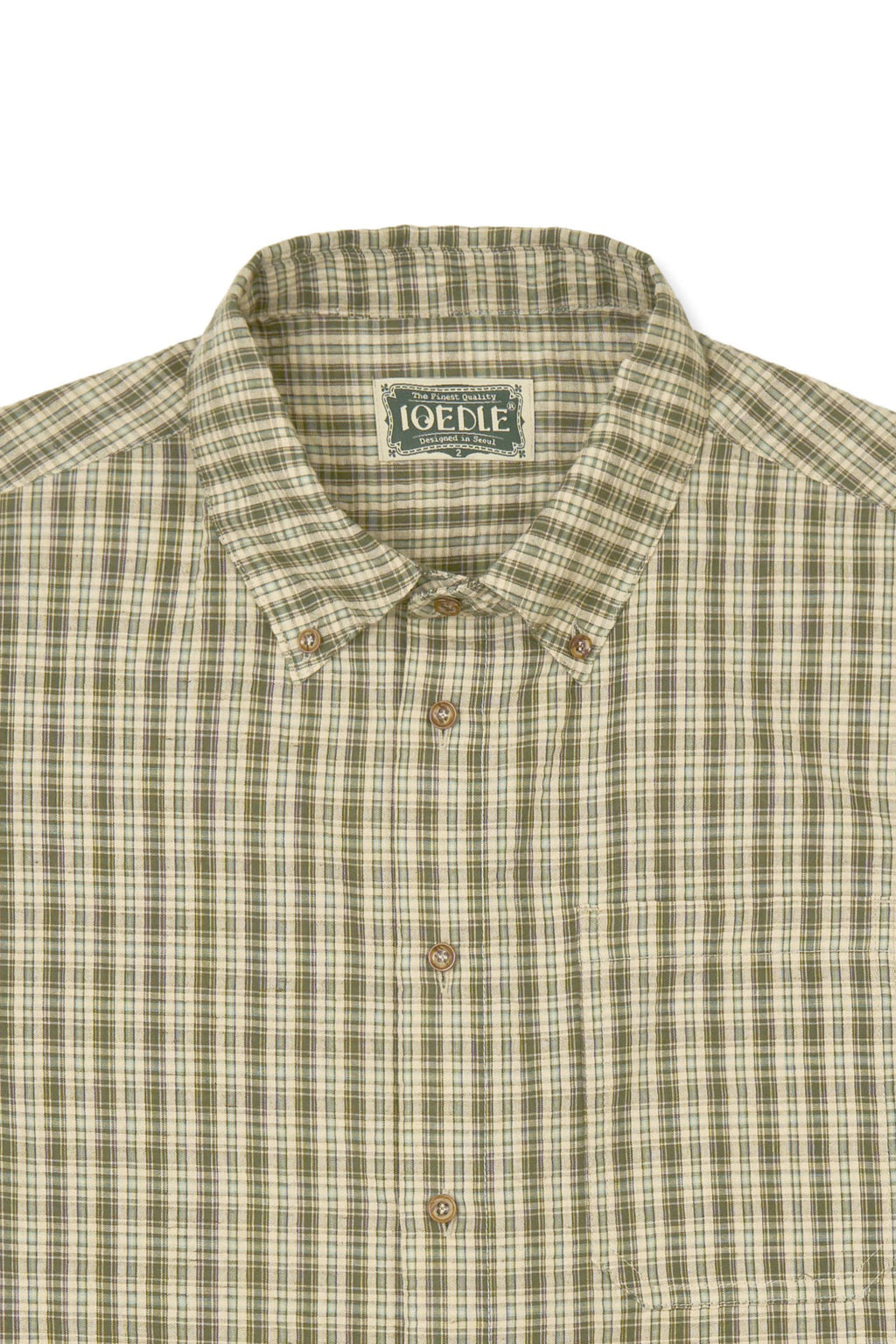 Ioedle - Rocket Slit Short Sleeve Shirt (Green) product image 5 | TRAB K-Fashion Australia