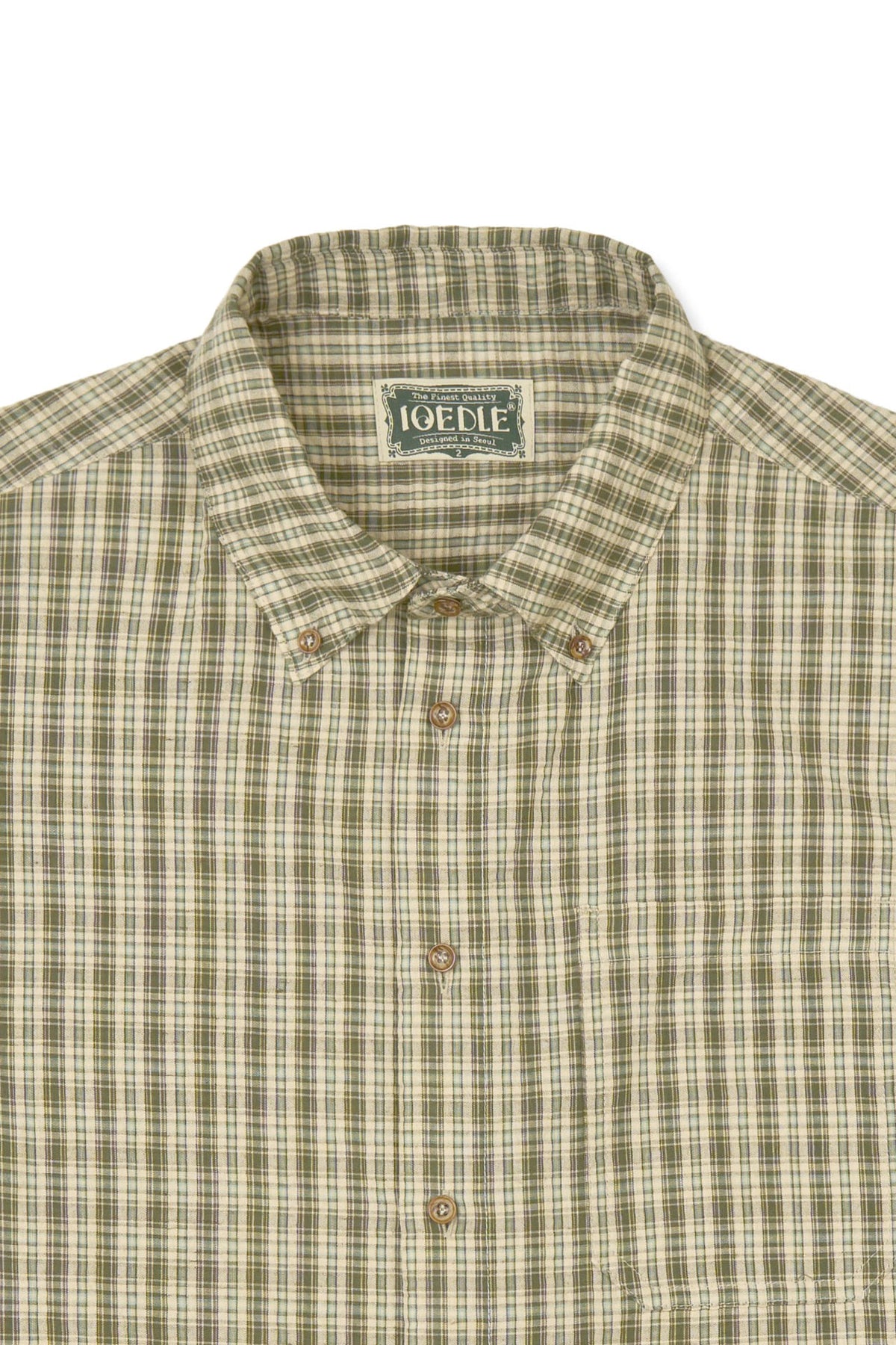 Ioedle - Rocket Slit Short Sleeve Shirt (Green) product image 5 | TRAB K-Fashion Australia