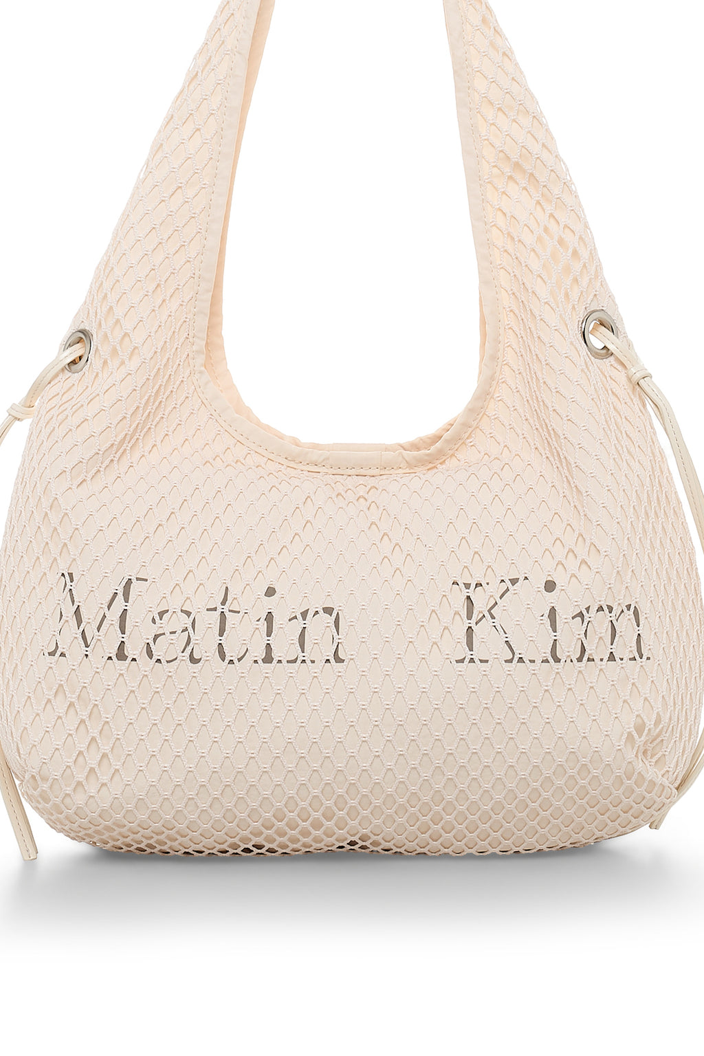 Matin Kim - Side Strap Mesh Mini Tote Bag (Ivory) product image 3 | TRAB K-Fashion Australia