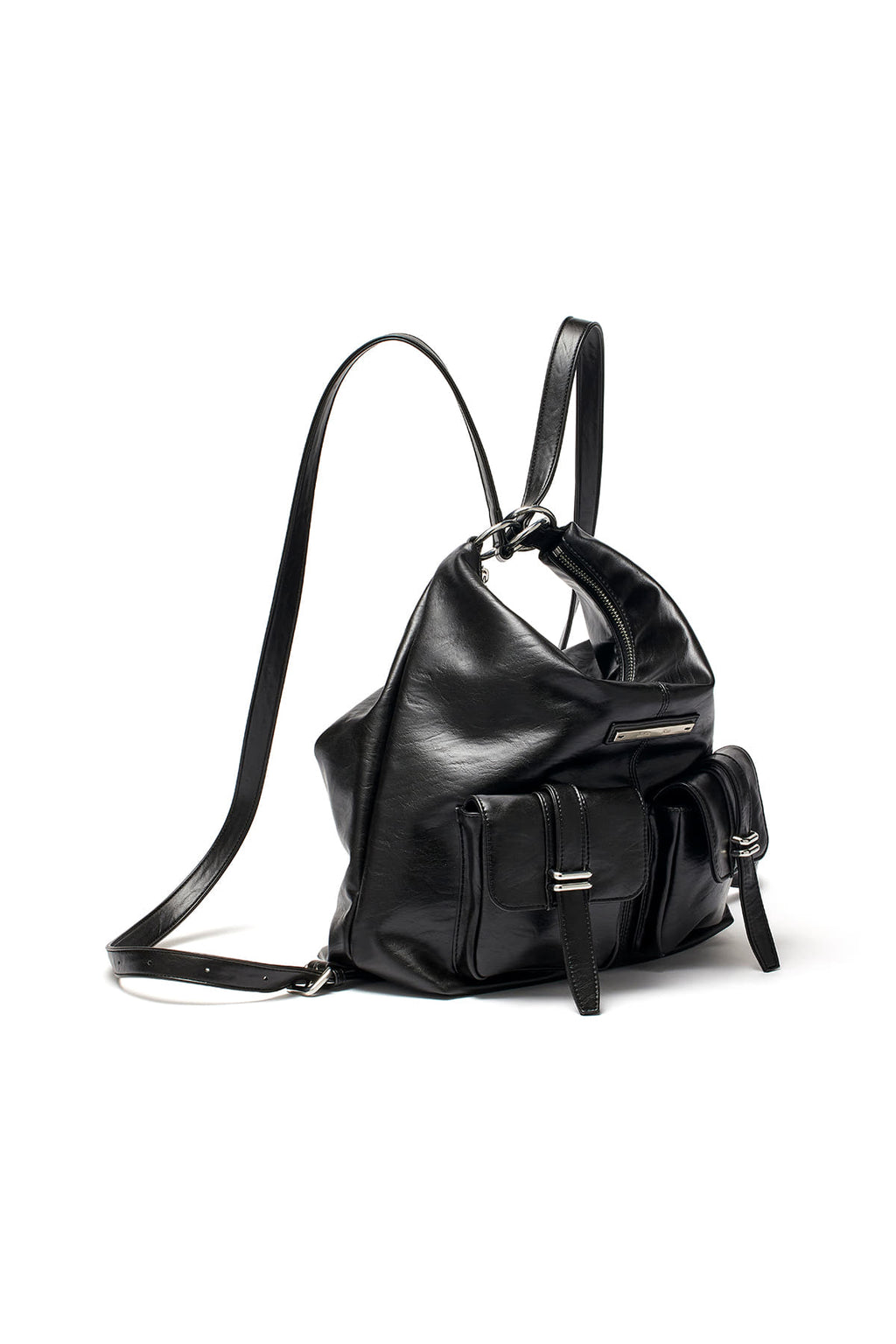 Matin Kim - Double Pocket Two Way Bag (Black) product image 3 | TRAB K-Fashion Australia
