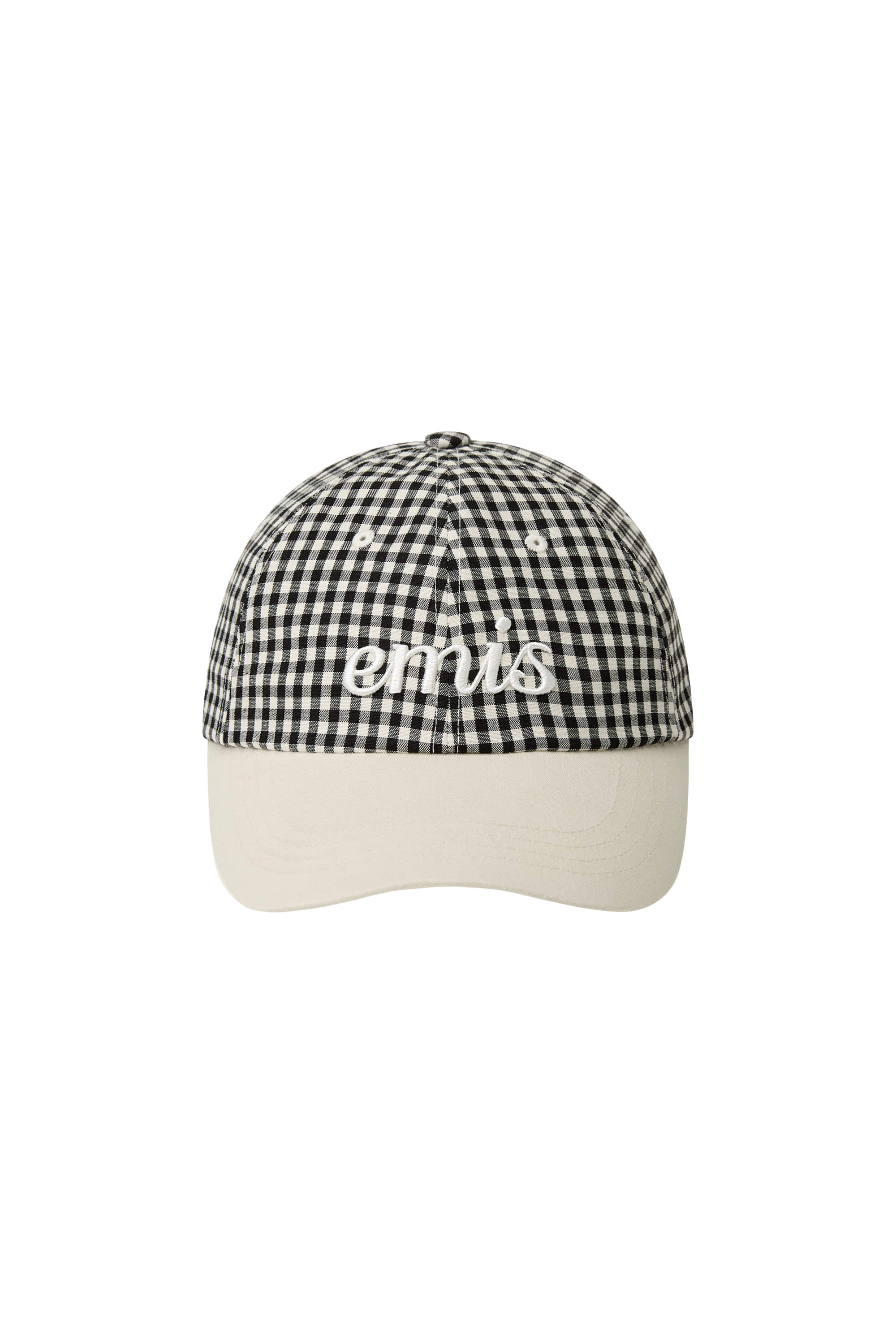Emis - Gingham Check Ball Cap (Black) product image 1 | TRAB K-Fashion Australia