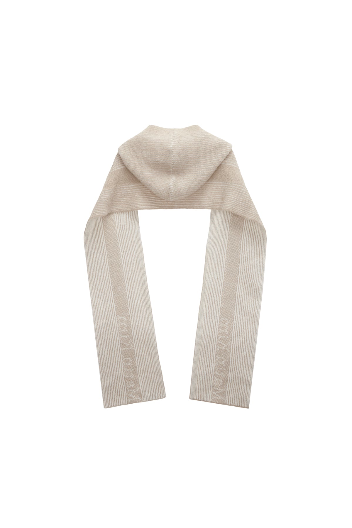 Matin Kim - Matin Stripe Balaclava Muffler (Beige) product image 1 | TRAB K-Fashion Australia