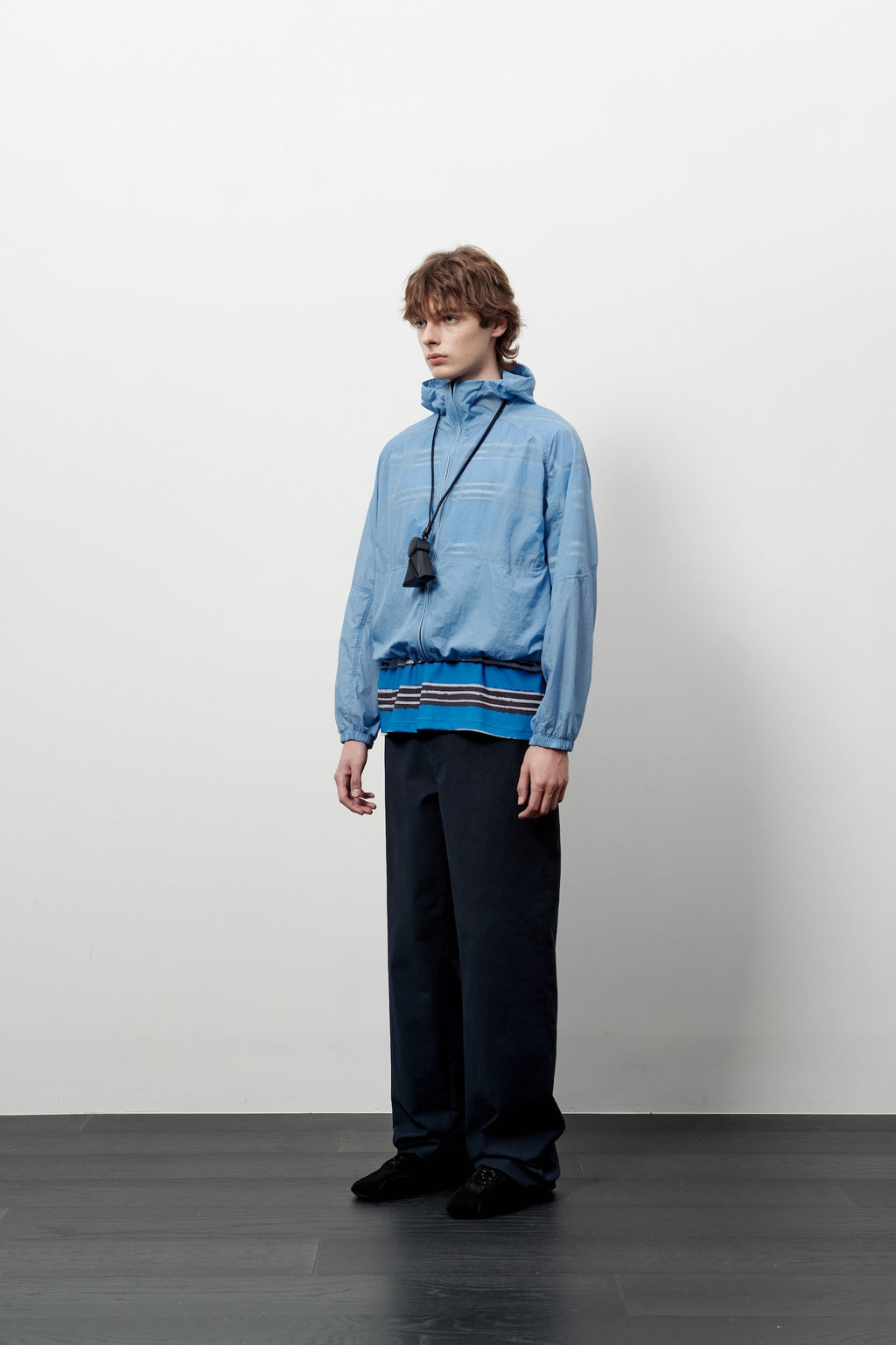 Stu - Round Cut Windbreaker (Skyblue) product image 2 | TRAB K-Fashion Australia