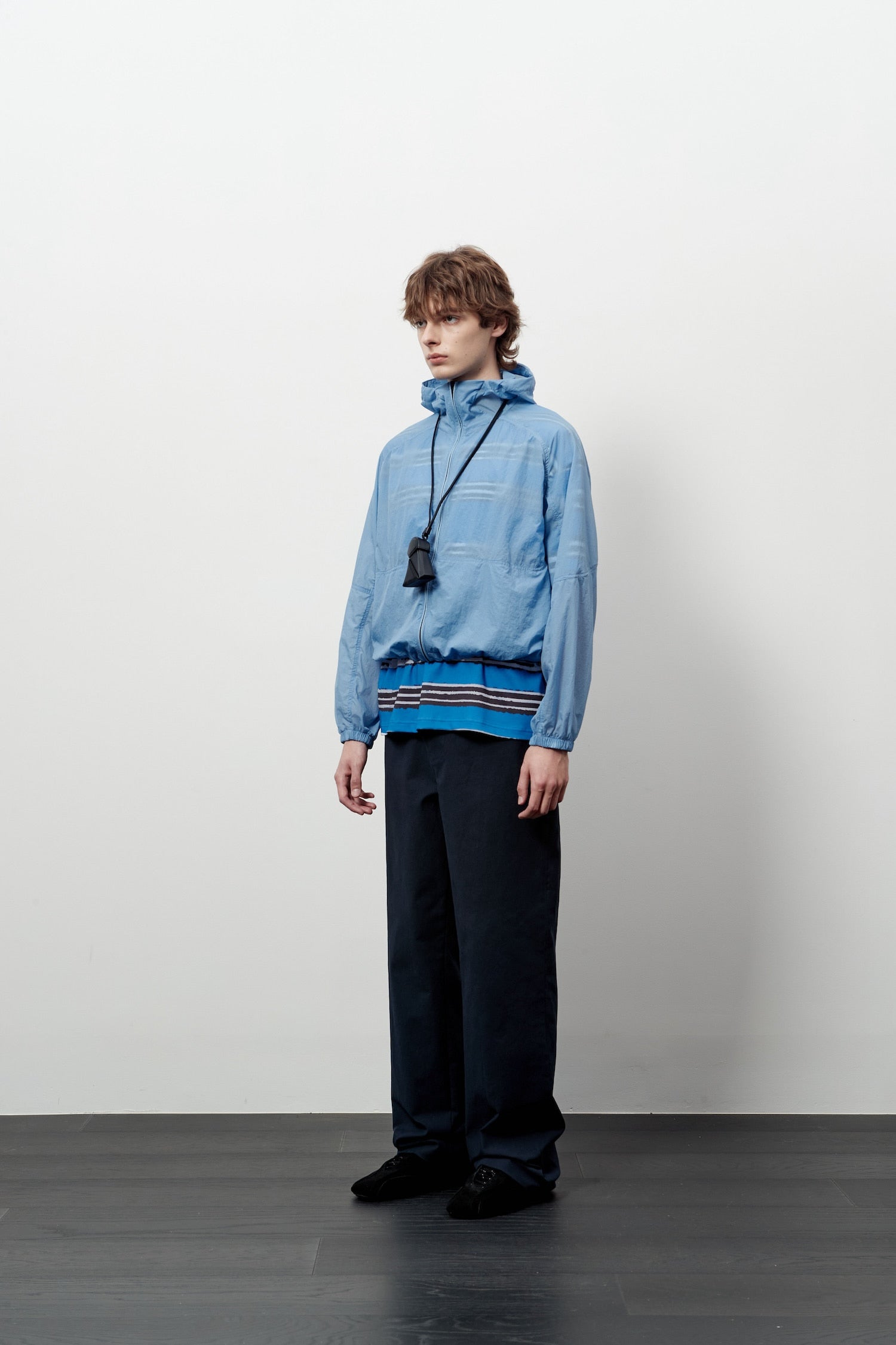 Stu - Round Cut Windbreaker (Skyblue) product image 2 | TRAB K-Fashion Australia