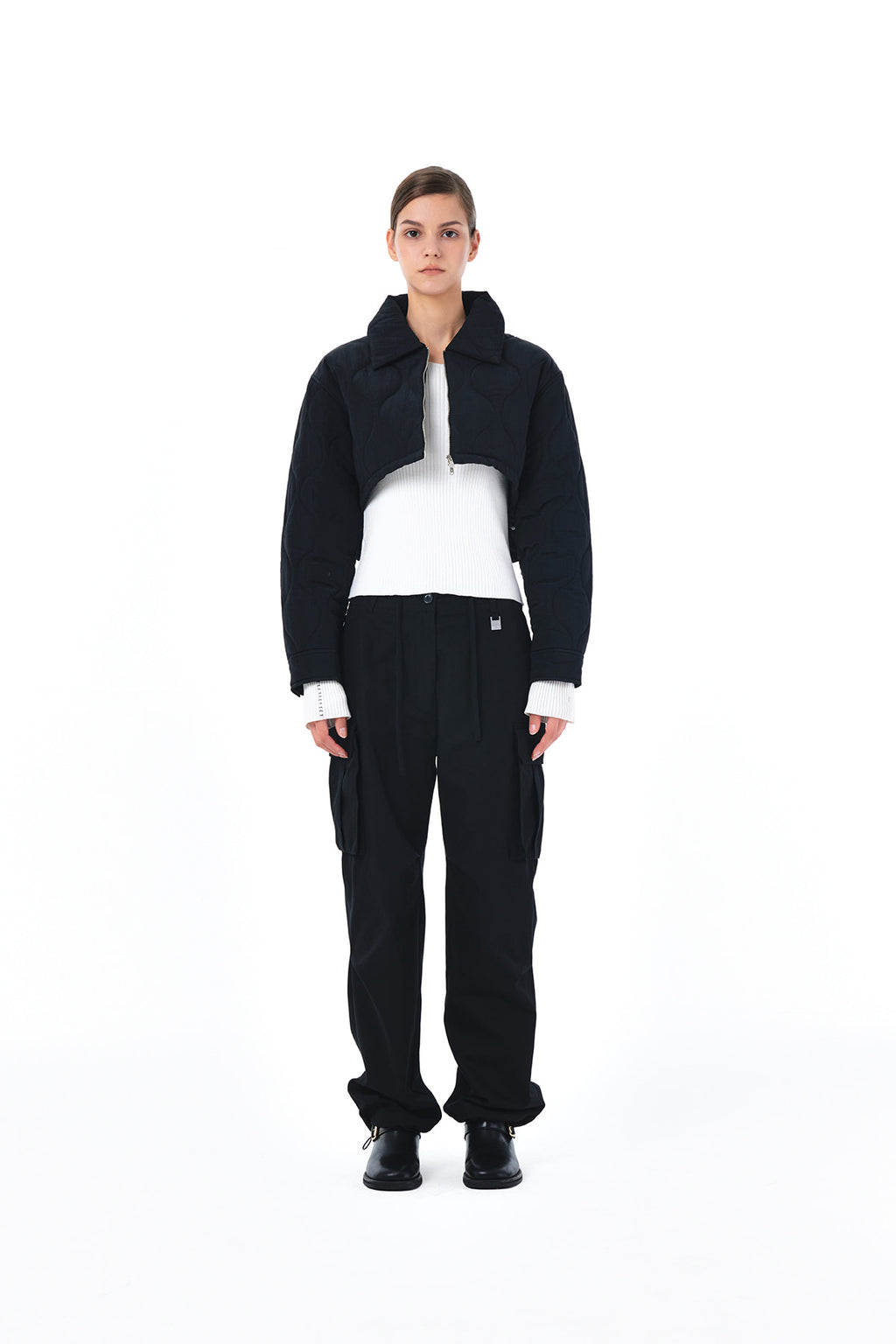 Matin Kim - Autumn Cargo Pants (Black) product image 15 | TRAB K-Fashion Australia