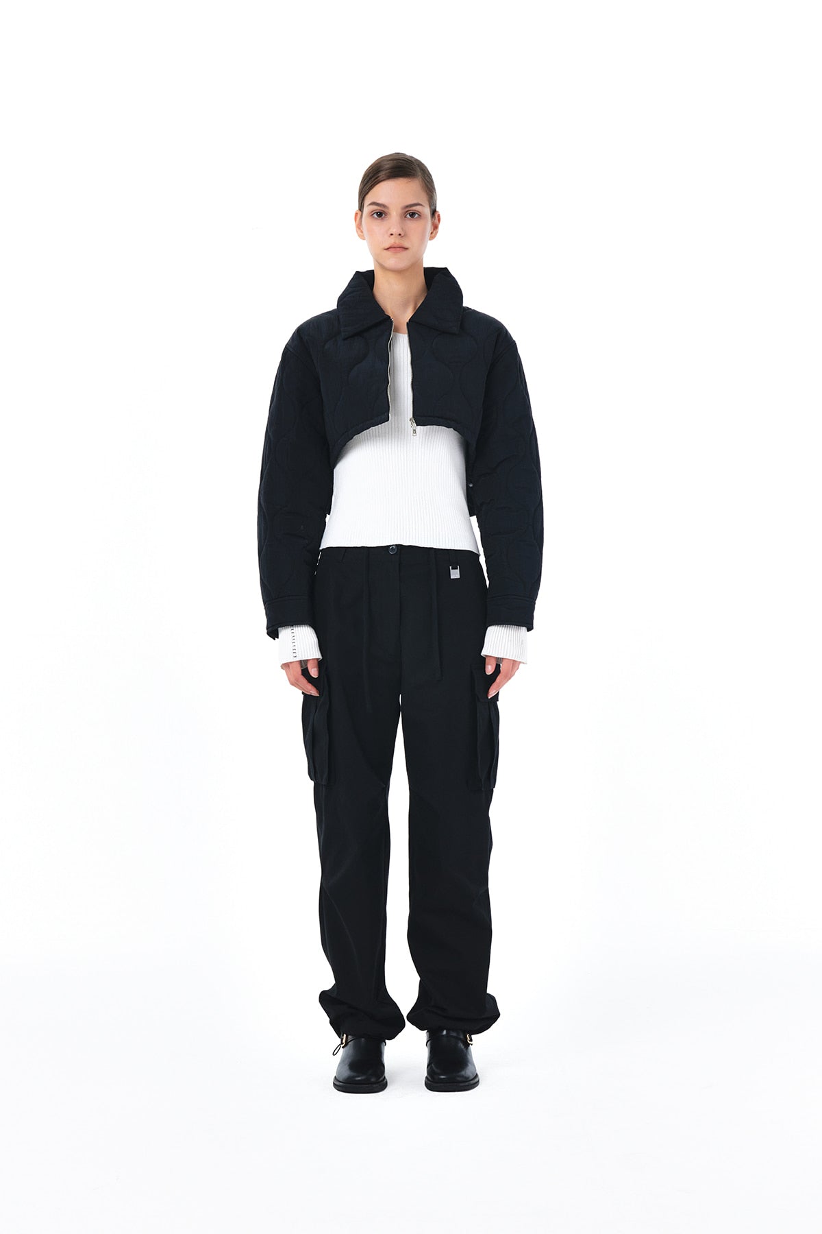 Matin Kim - Autumn Cargo Pants (Black) product image 15 | TRAB K-Fashion Australia