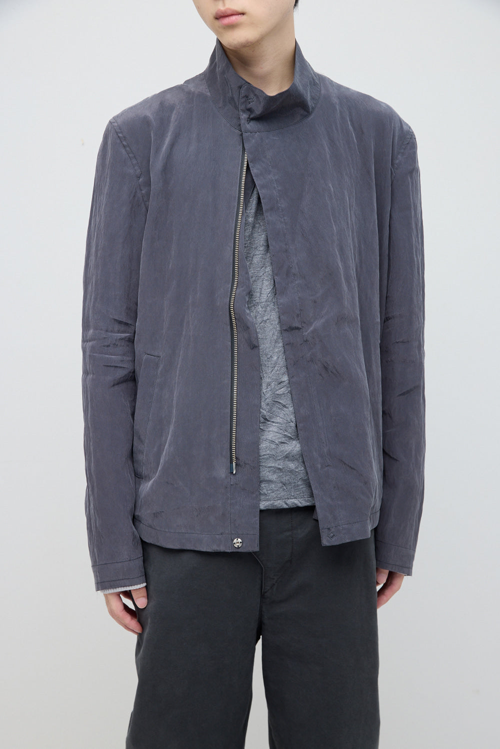 Hatchingroom - High Neck Shirket (Charcoal) product image 8 | TRAB K-Fashion Australia