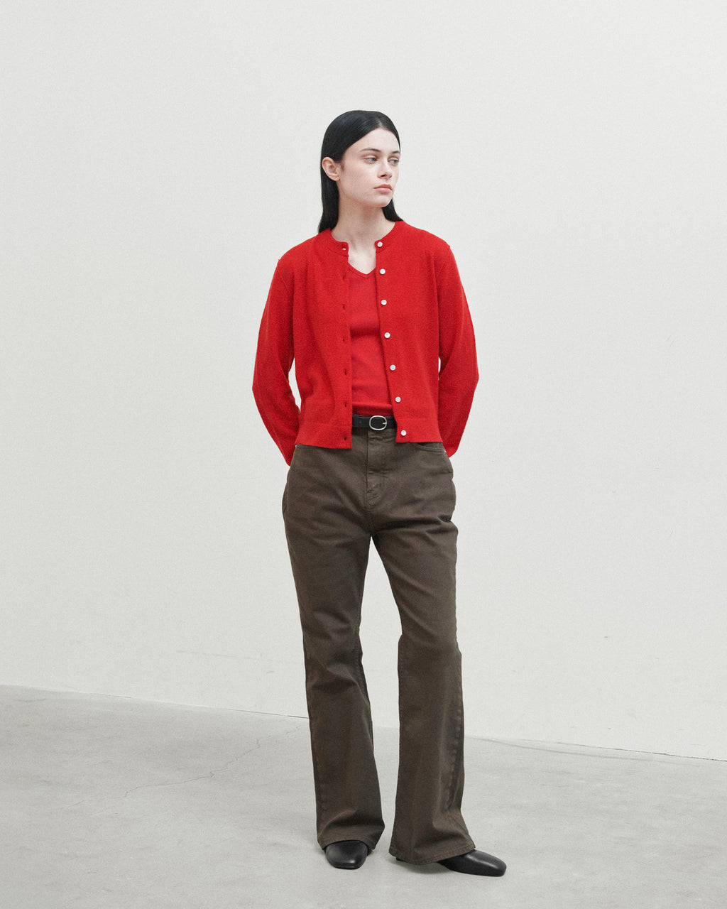 Brownyard - Soft Round Cardigan (Red) product image 3 | TRAB K-Fashion Australia