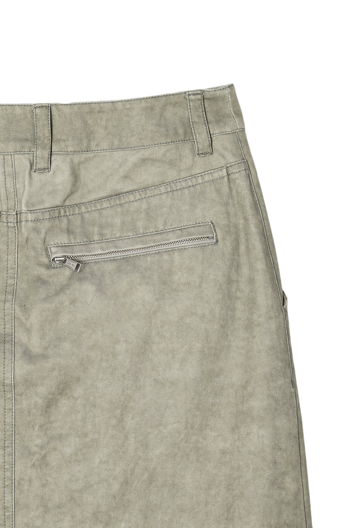 Matin Kim - Washed Mermaid Long Skirt (Light Khaki) product image 4 | TRAB K-Fashion Australia