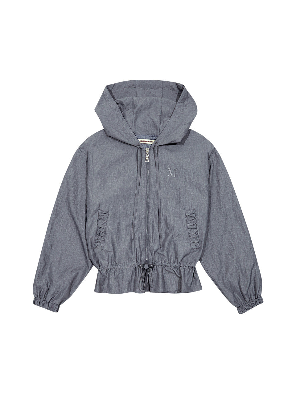 Margarin Fingers - Peplum Glossy Jumper (Dark Grey) product image 2 | TRAB K-Fashion Australia