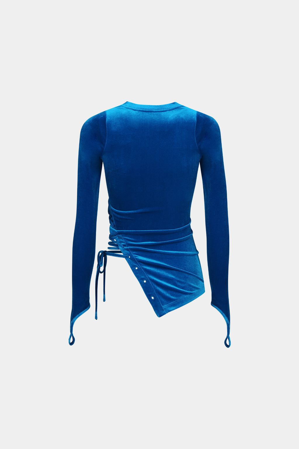 Andersson Bell - Velvet Cut-Out Top (Blue) product image 9 | TRAB K-Fashion Australia