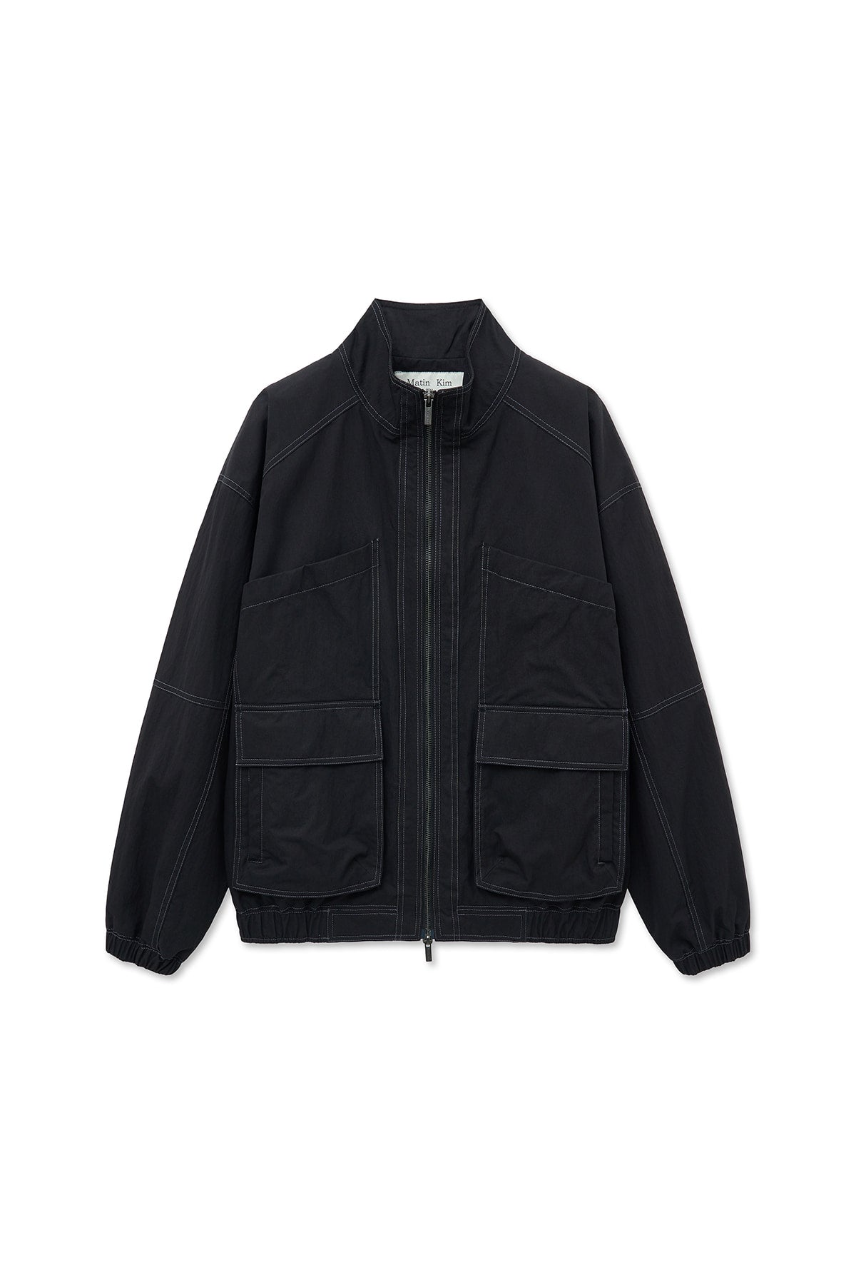 Matin Kim - Utility Bomber Jumper (Black) product image 1 | TRAB K-Fashion Australia