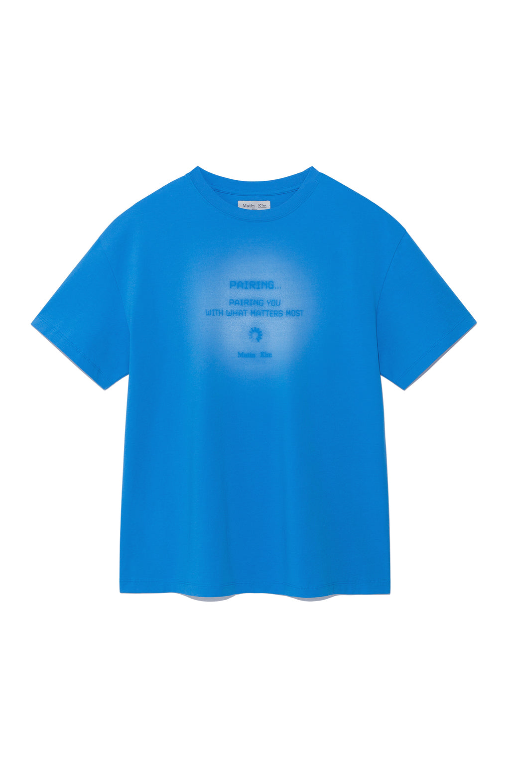 Matin Kim - Pairing Logo Printing Top (Blue) product image 1 | TRAB K-Fashion Australia