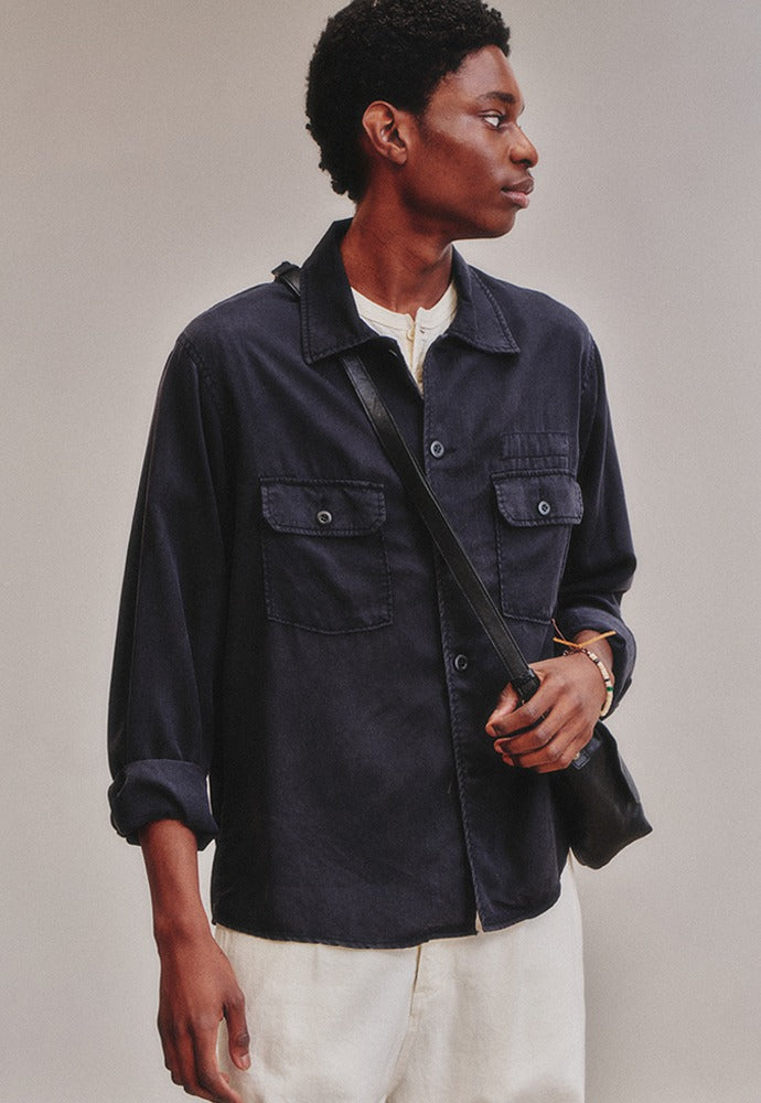 Art if acts - Tencel US Army Shirt (Vintage Navy) product image 1 | TRAB K-Fashion Australia