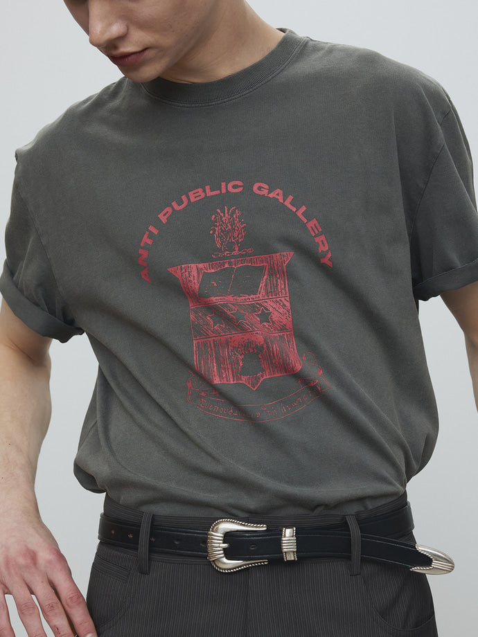 Tonywack - Anti Gallery Garment Dyed T-Shirt (Faded Charcoal) product image 6 | TRAB K-Fashion Australia