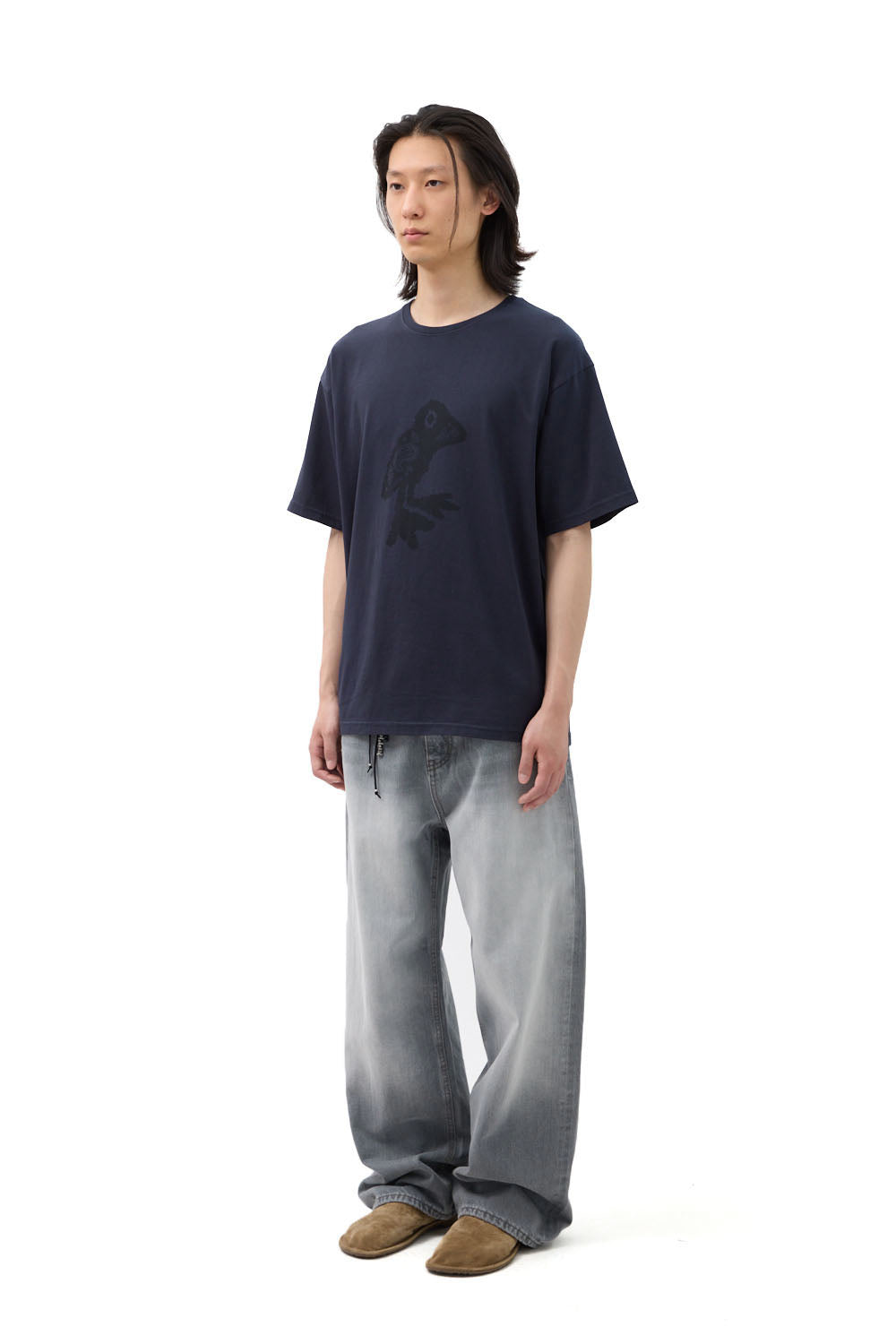 Hatchingroom - VTG Paisley Bird Tee Washed Dark (Navy) product image 6 | TRAB K-Fashion Australia