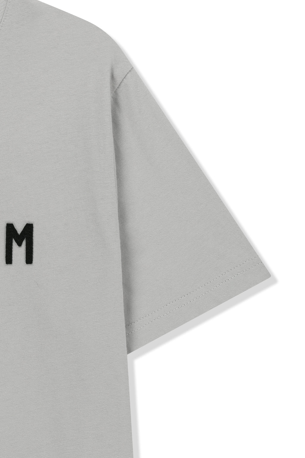 Matin Kim - Applique Felt Logo Top (Grey) product image 4 | TRAB K-Fashion Australia