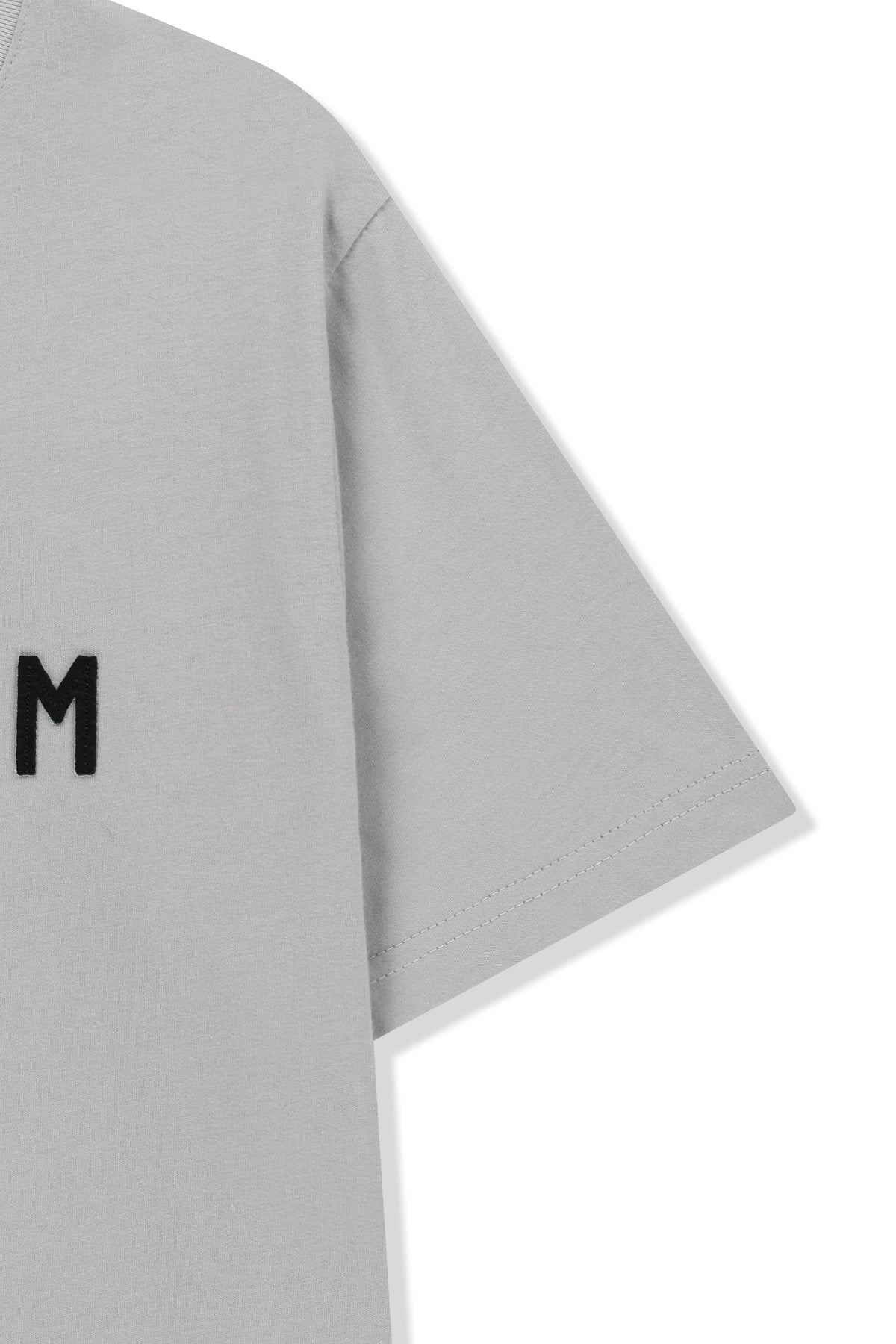 Matin Kim - Applique Felt Logo Top (Grey) product image 4 | TRAB K-Fashion Australia