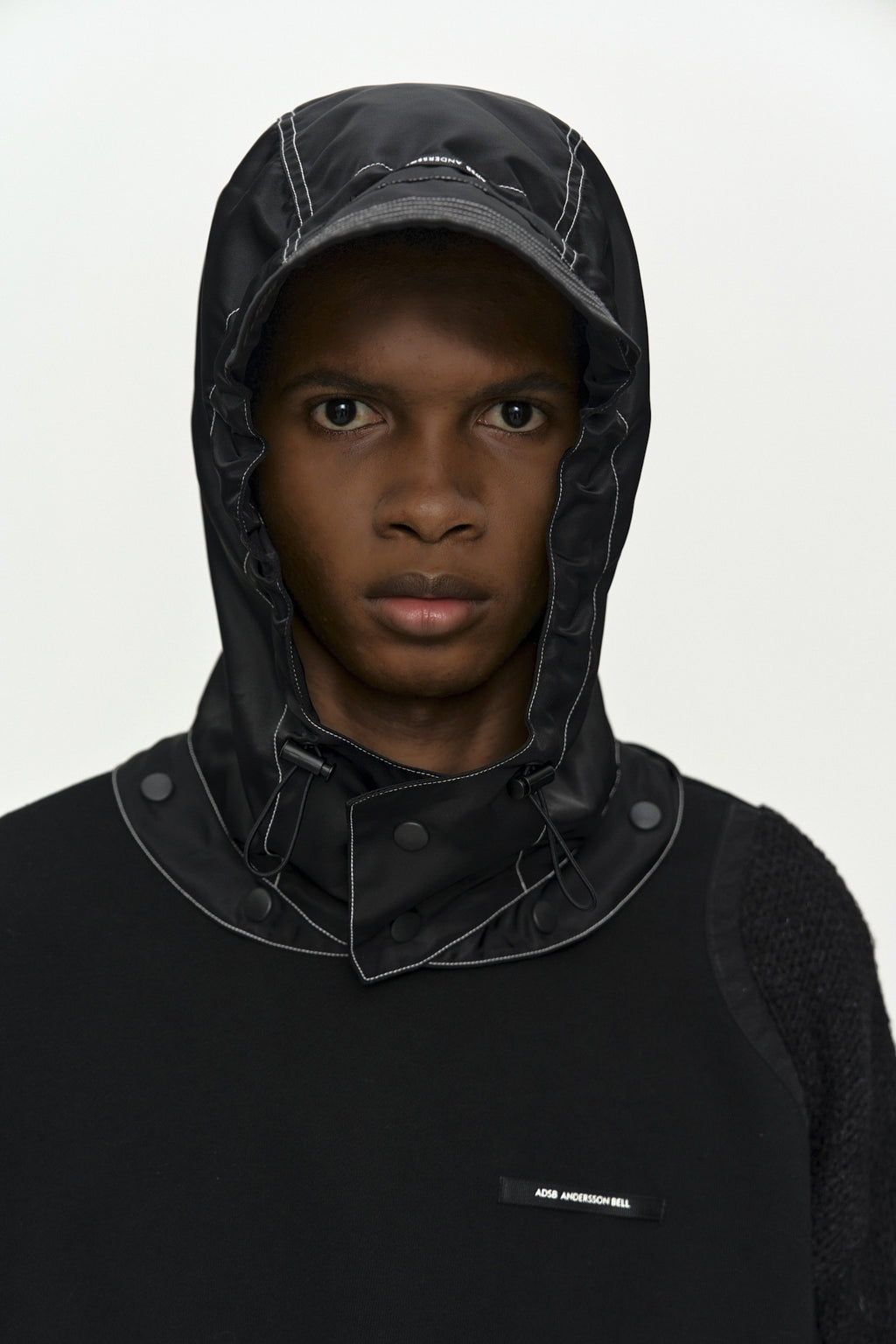 Andersson Bell - Detachable Balaclava Sweatshirt (Black) product image 5 | TRAB K-Fashion Australia