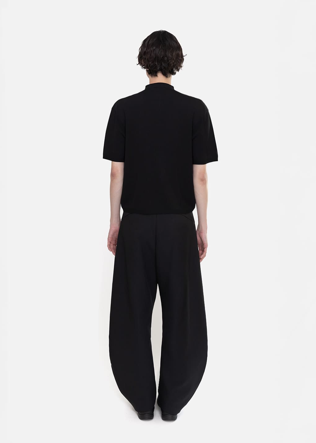 Amomento - Men's Curved Silhouette Pants (Black) product image 4 | TRAB K-Fashion Australia