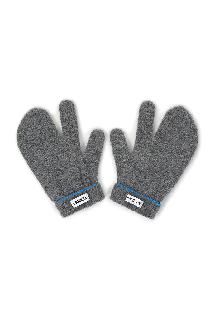 Art if acts - TEMBEA X Art if acts_ 3 Fingers Mitten (Grey) product image 3 | TRAB K-Fashion Australia